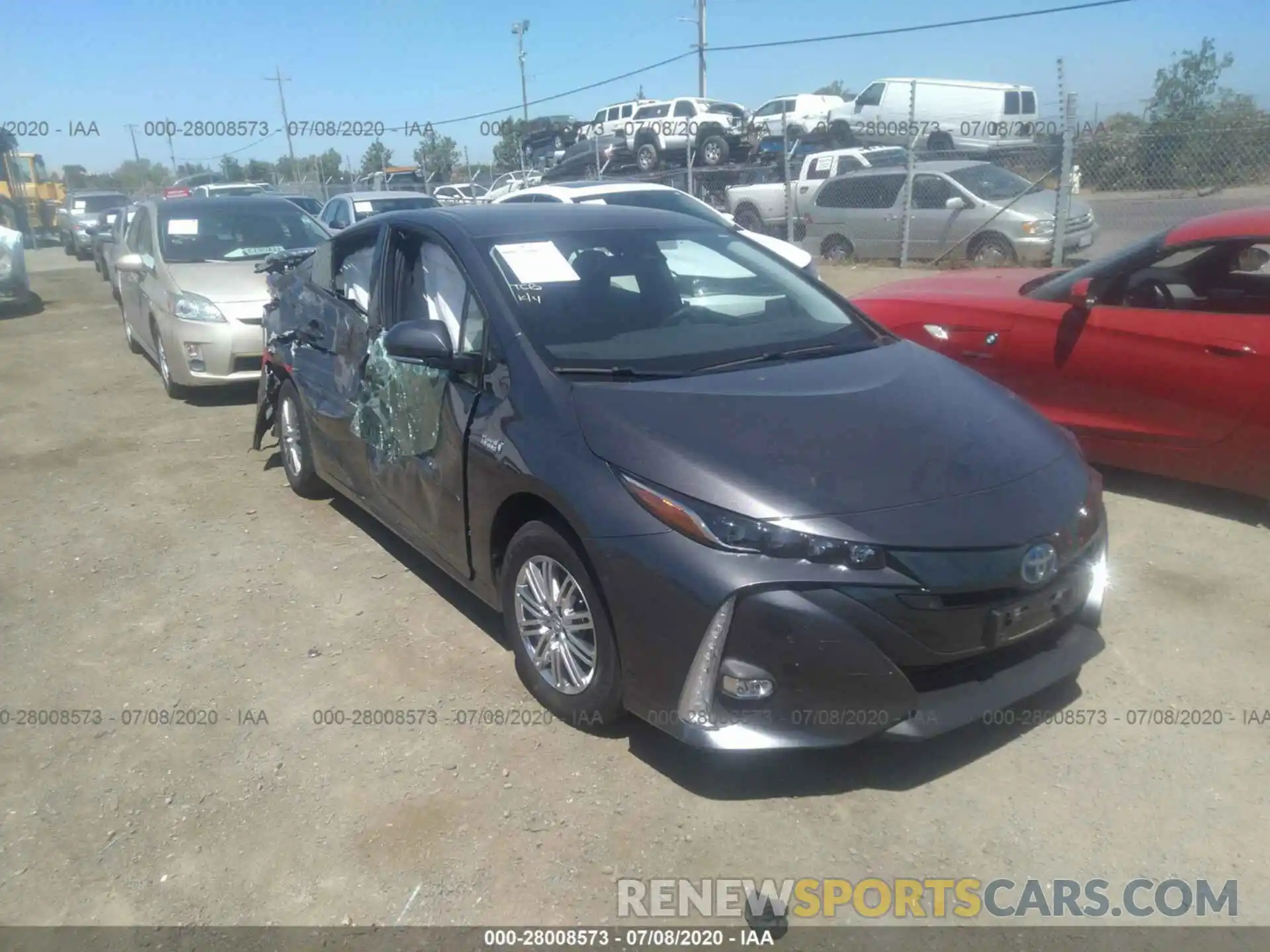 1 Photograph of a damaged car JTDKARFP1K3116517 TOYOTA PRIUS PRIME 2019