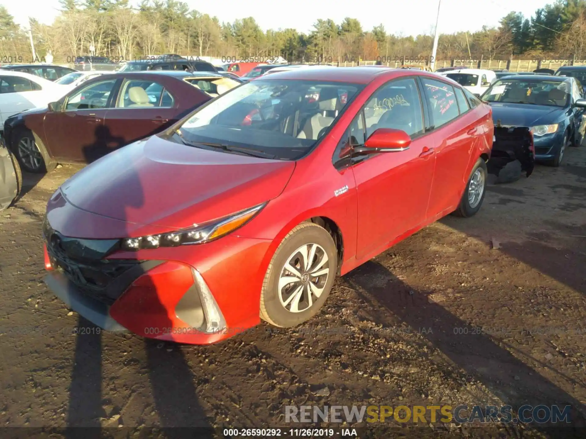 2 Photograph of a damaged car JTDKARFP1K3116873 TOYOTA PRIUS PRIME 2019