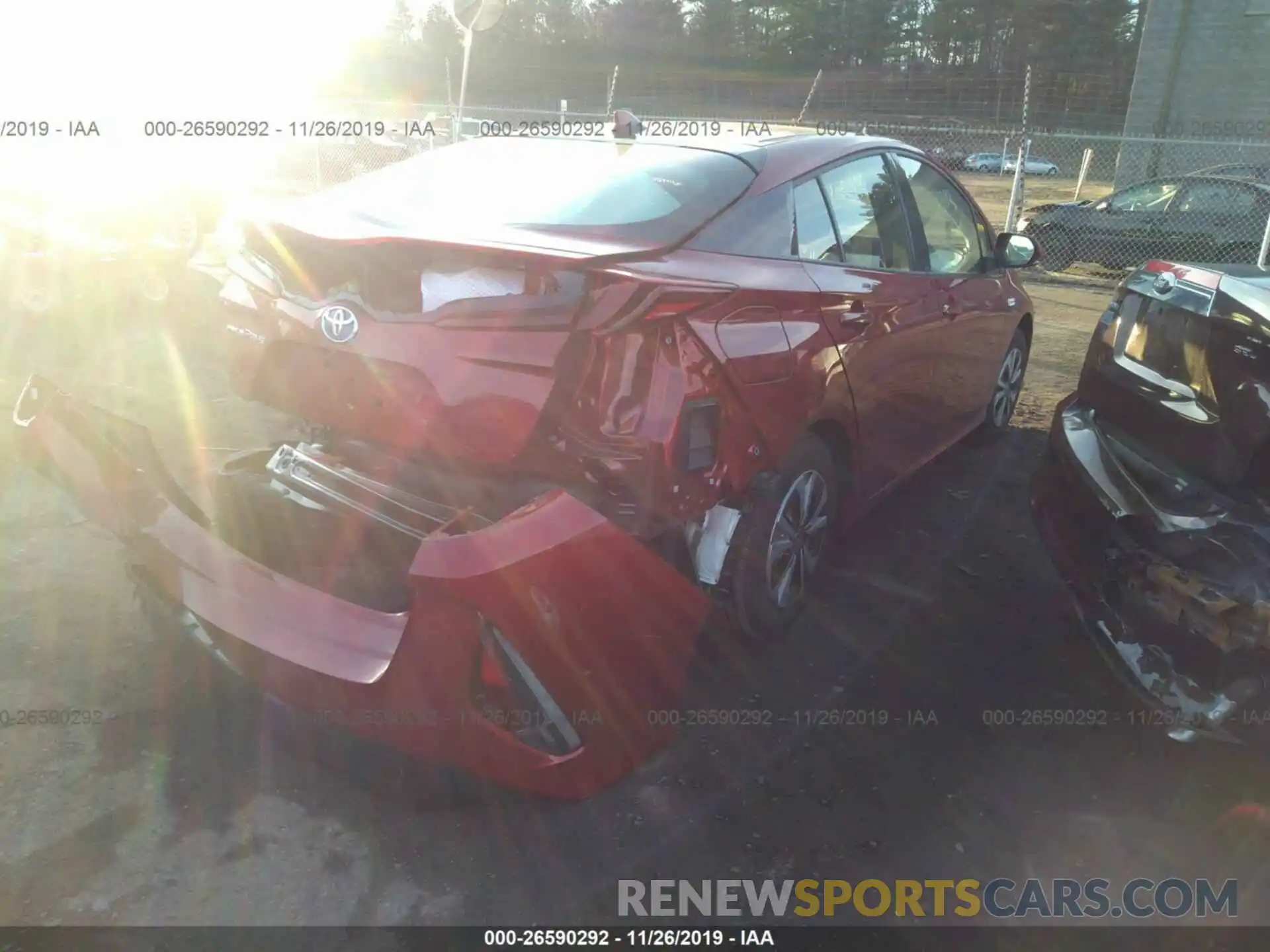 4 Photograph of a damaged car JTDKARFP1K3116873 TOYOTA PRIUS PRIME 2019