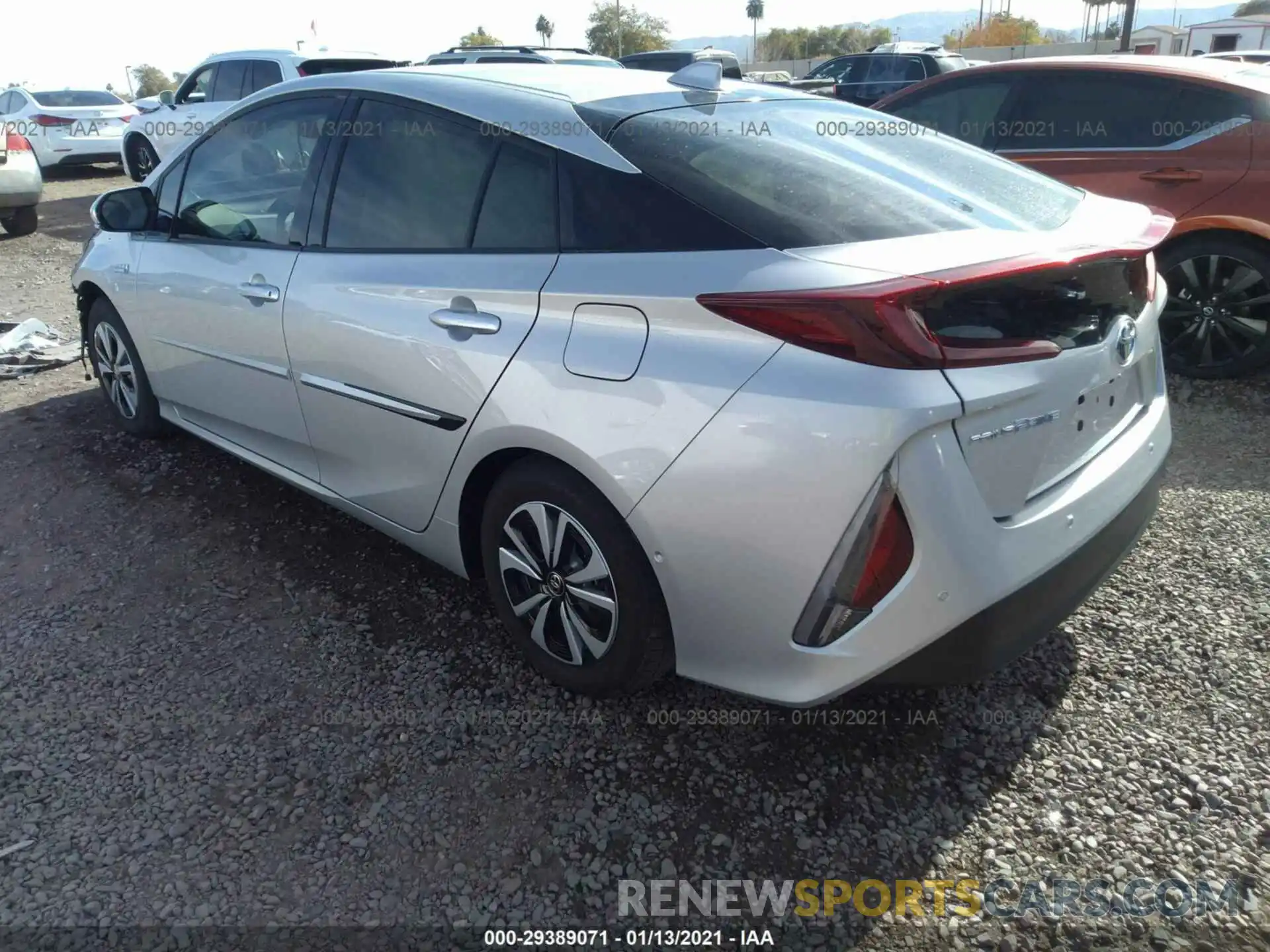 3 Photograph of a damaged car JTDKARFP2K3105249 TOYOTA PRIUS PRIME 2019