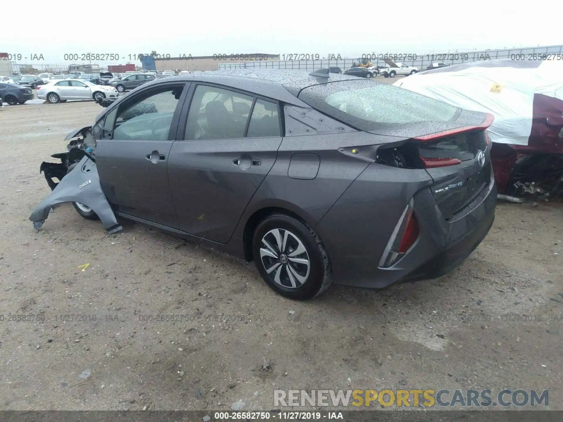 3 Фотография поврежденного автомобиля JTDKARFP2K3105946 TOYOTA PRIUS PRIME 2019