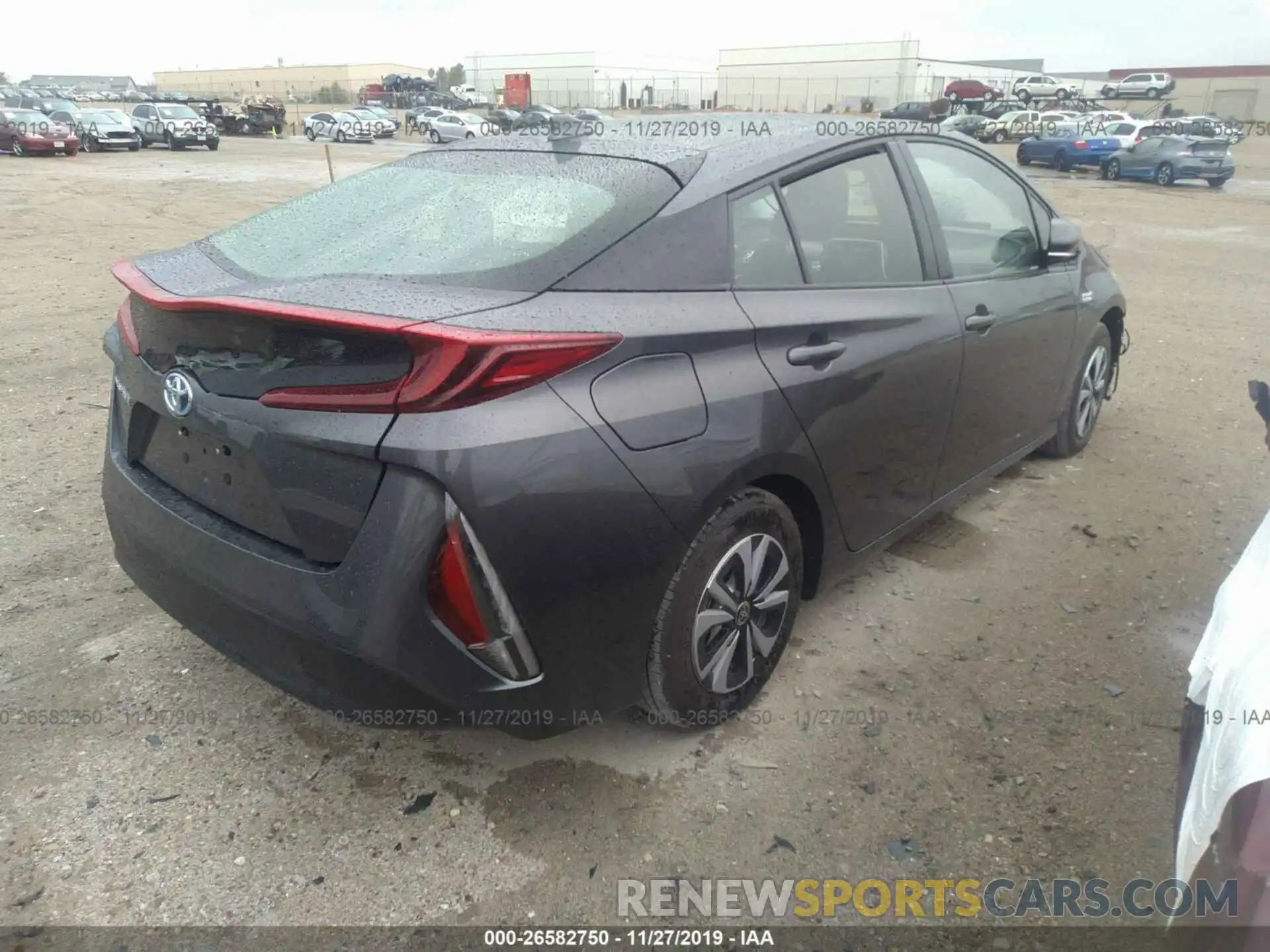 4 Фотография поврежденного автомобиля JTDKARFP2K3105946 TOYOTA PRIUS PRIME 2019