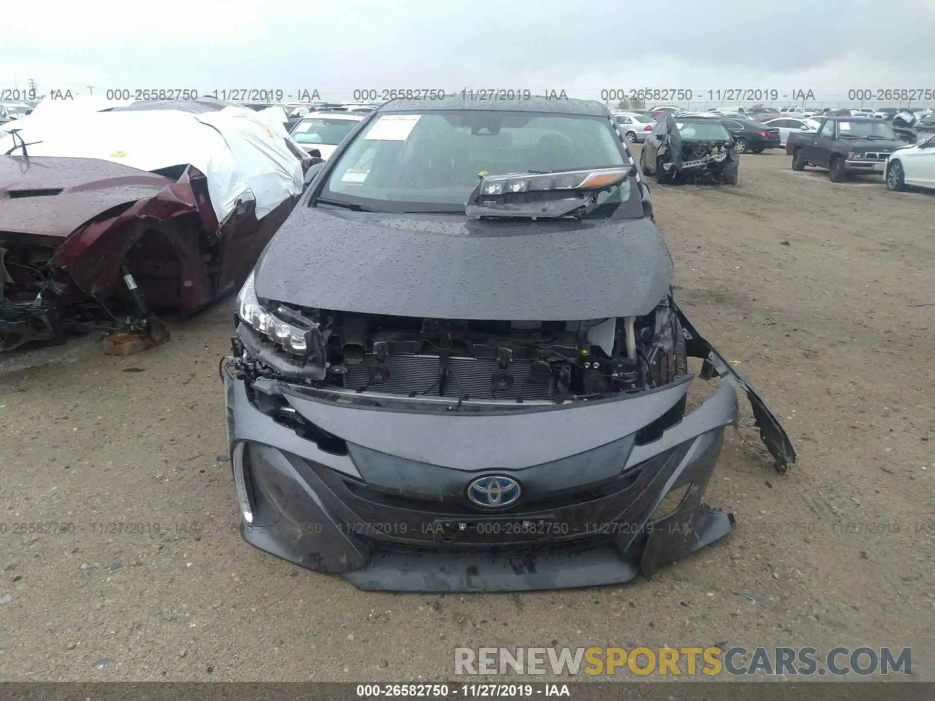 6 Photograph of a damaged car JTDKARFP2K3105946 TOYOTA PRIUS PRIME 2019