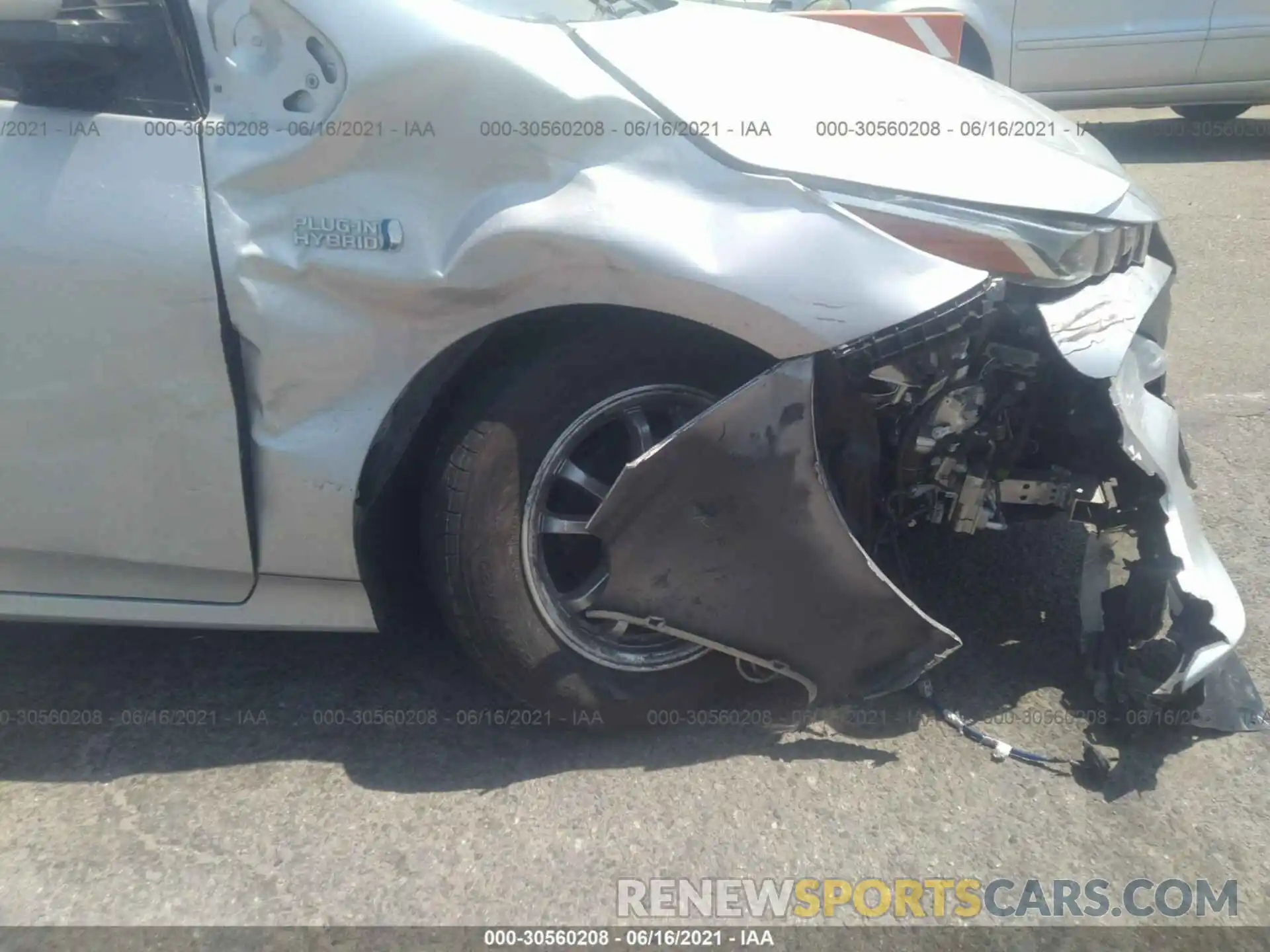 6 Photograph of a damaged car JTDKARFP2K3106255 TOYOTA PRIUS PRIME 2019