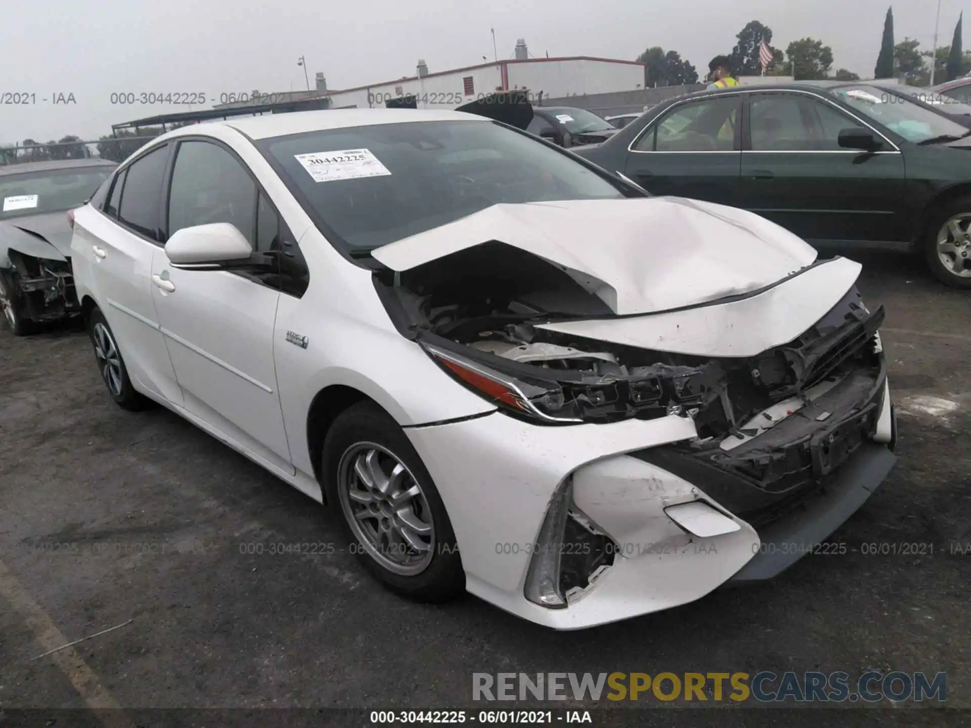 1 Photograph of a damaged car JTDKARFP2K3110340 TOYOTA PRIUS PRIME 2019