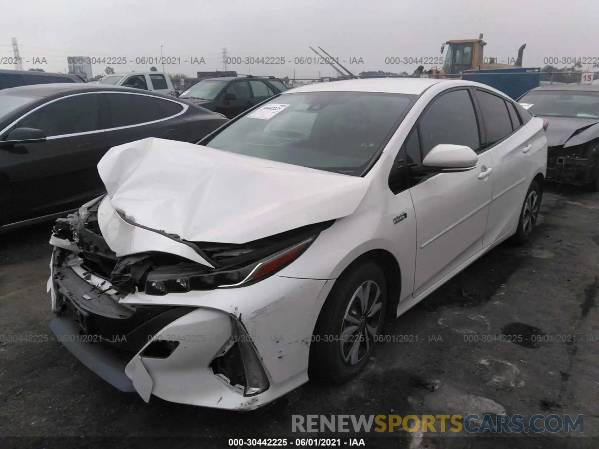 2 Photograph of a damaged car JTDKARFP2K3110340 TOYOTA PRIUS PRIME 2019