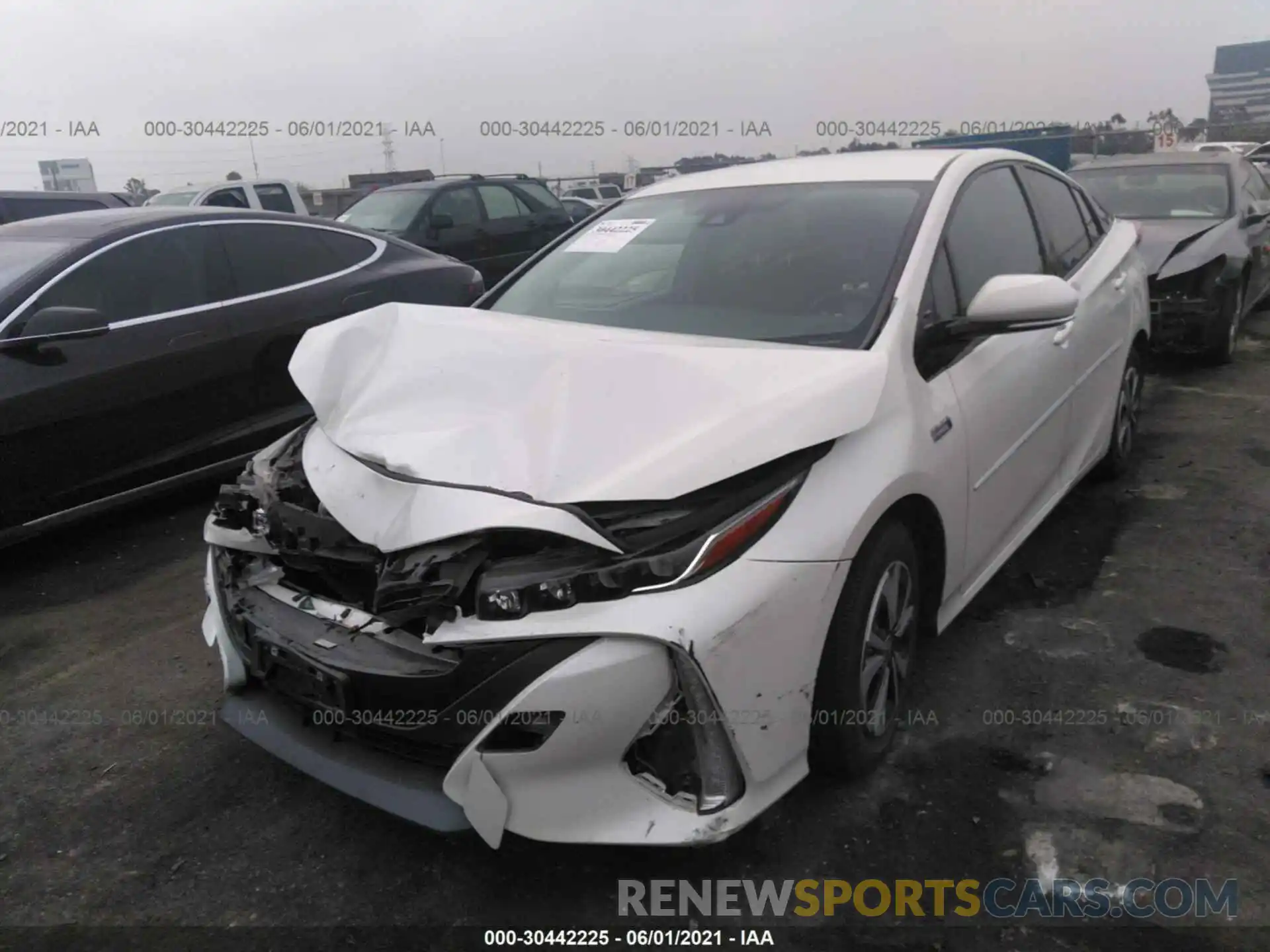 6 Photograph of a damaged car JTDKARFP2K3110340 TOYOTA PRIUS PRIME 2019