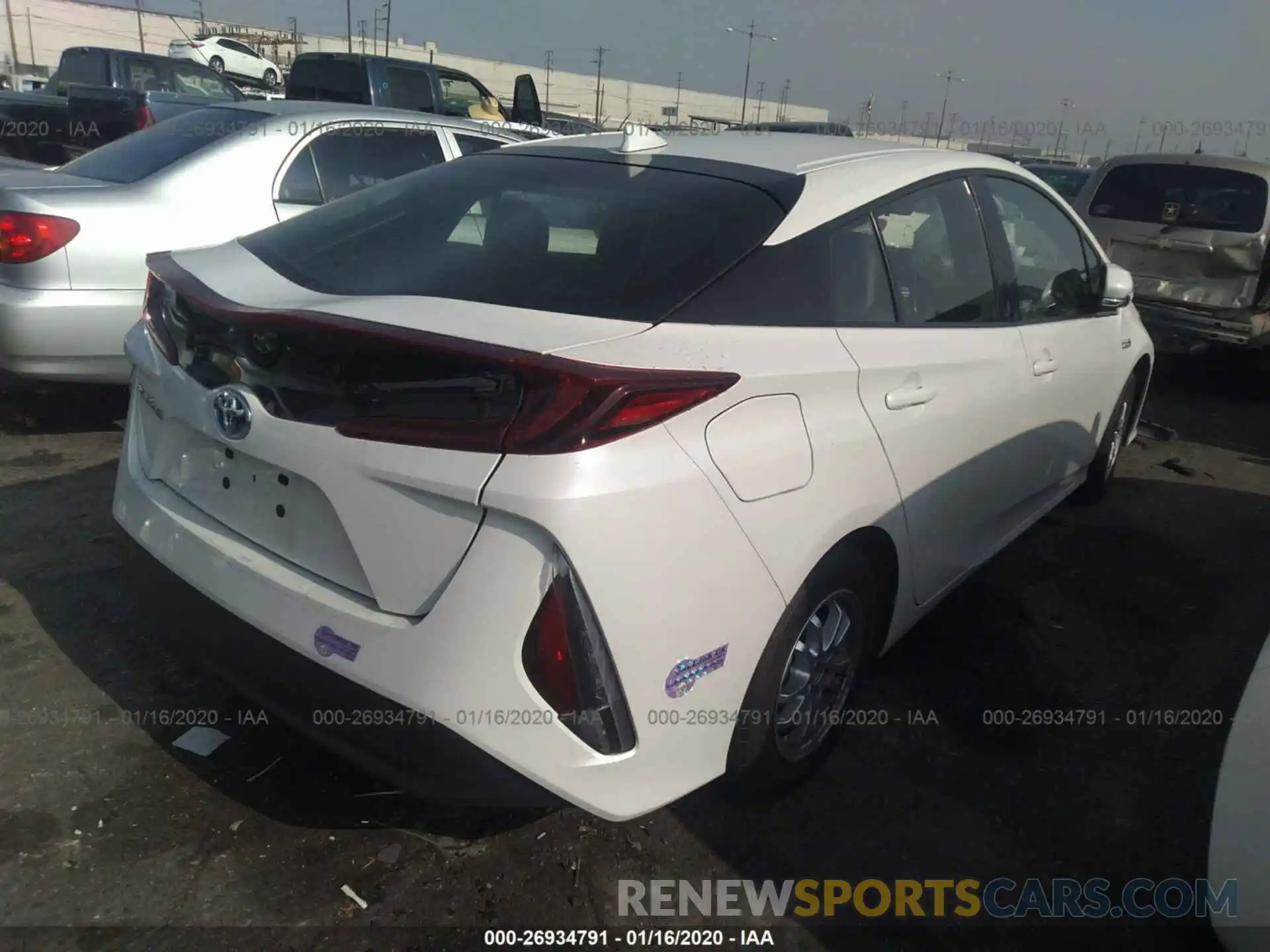 4 Photograph of a damaged car JTDKARFP2K3113576 TOYOTA PRIUS PRIME 2019