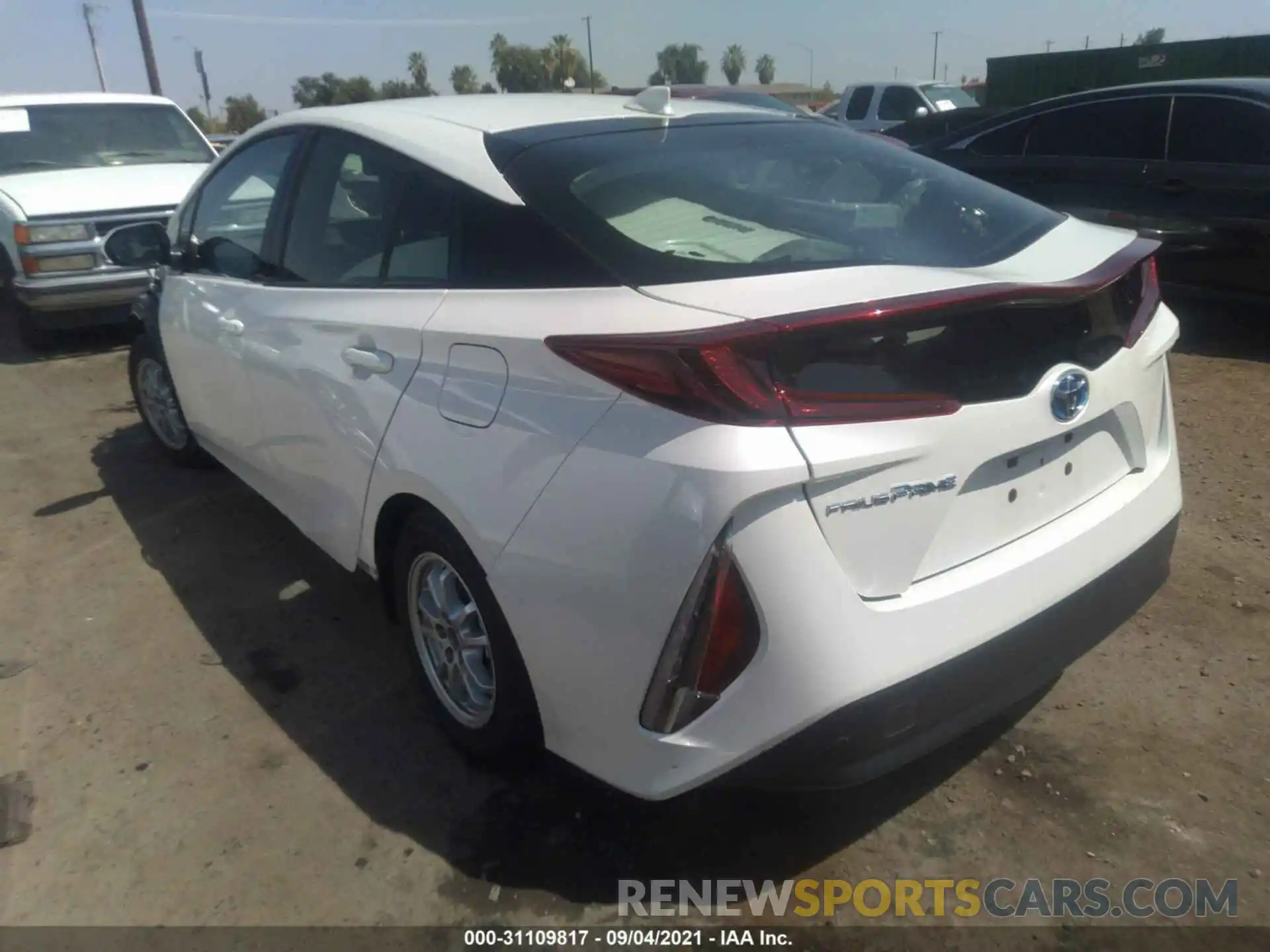 3 Photograph of a damaged car JTDKARFP2K3117532 TOYOTA PRIUS PRIME 2019