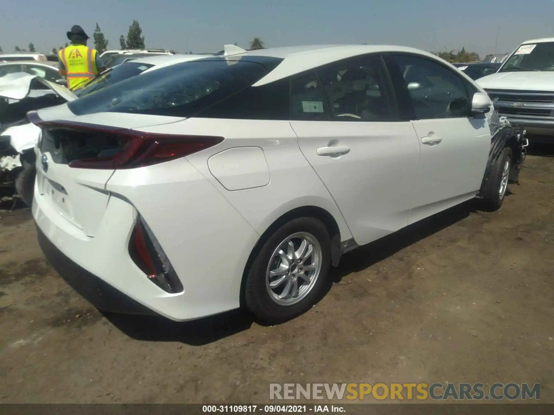 4 Photograph of a damaged car JTDKARFP2K3117532 TOYOTA PRIUS PRIME 2019