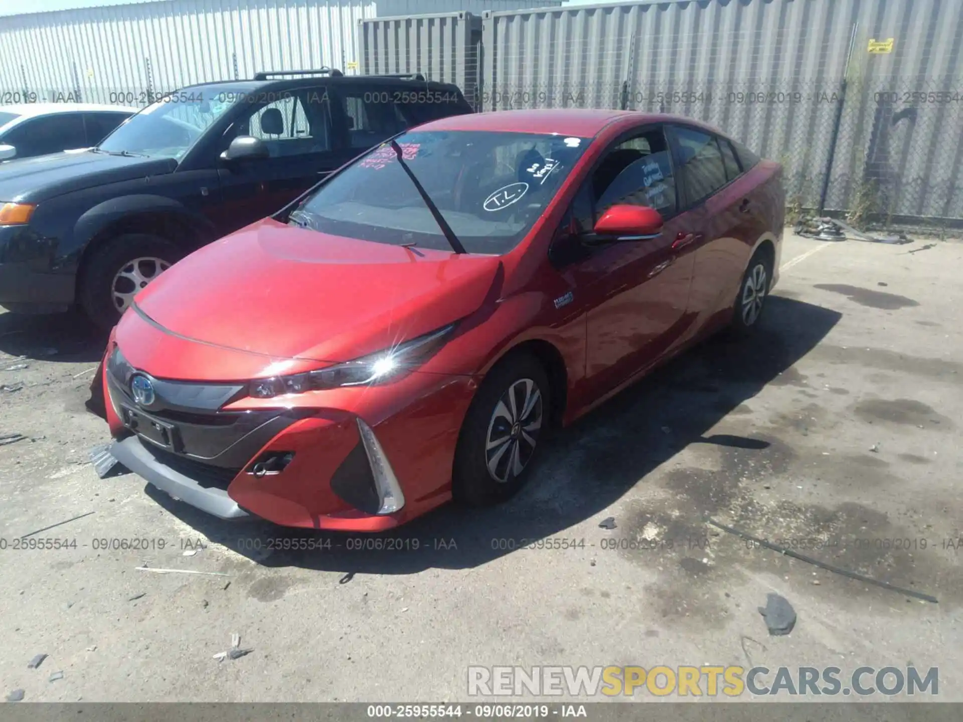 2 Photograph of a damaged car JTDKARFP2K3118244 TOYOTA PRIUS PRIME 2019