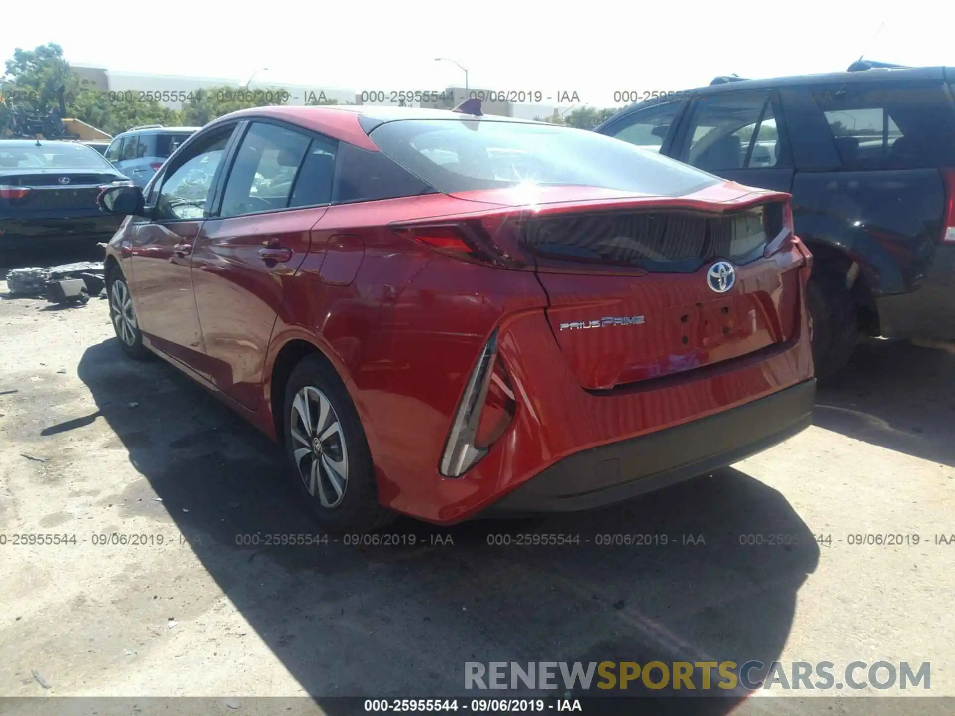 3 Photograph of a damaged car JTDKARFP2K3118244 TOYOTA PRIUS PRIME 2019