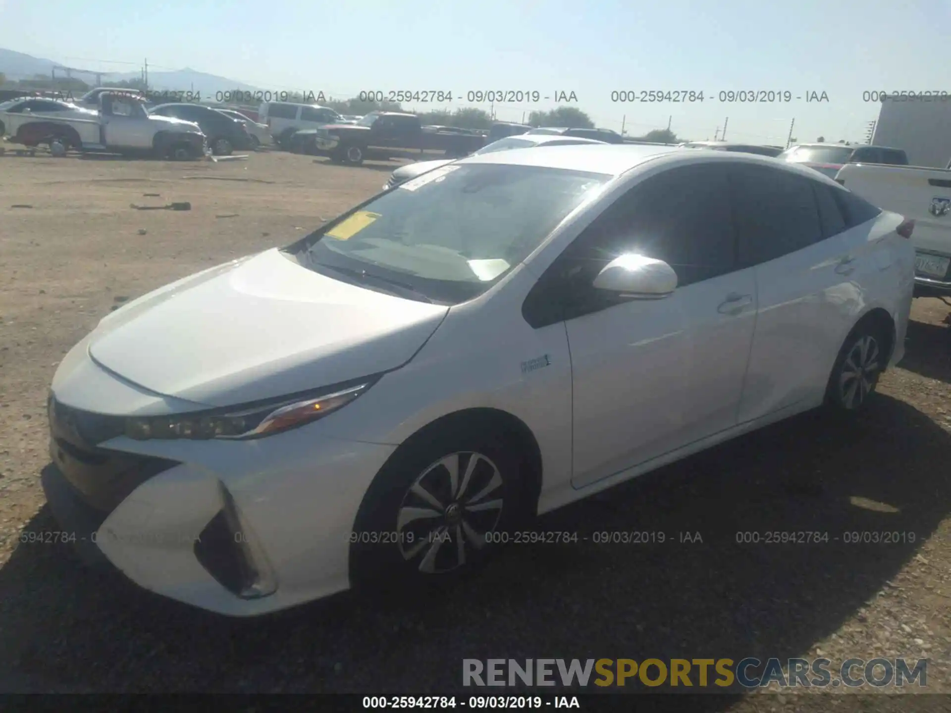 2 Photograph of a damaged car JTDKARFP3K3105065 TOYOTA PRIUS PRIME 2019