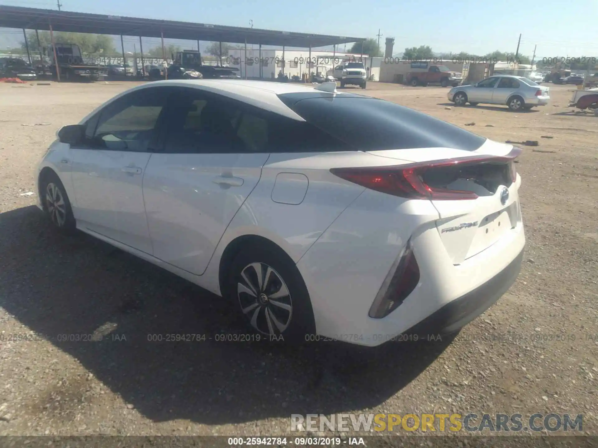 3 Photograph of a damaged car JTDKARFP3K3105065 TOYOTA PRIUS PRIME 2019