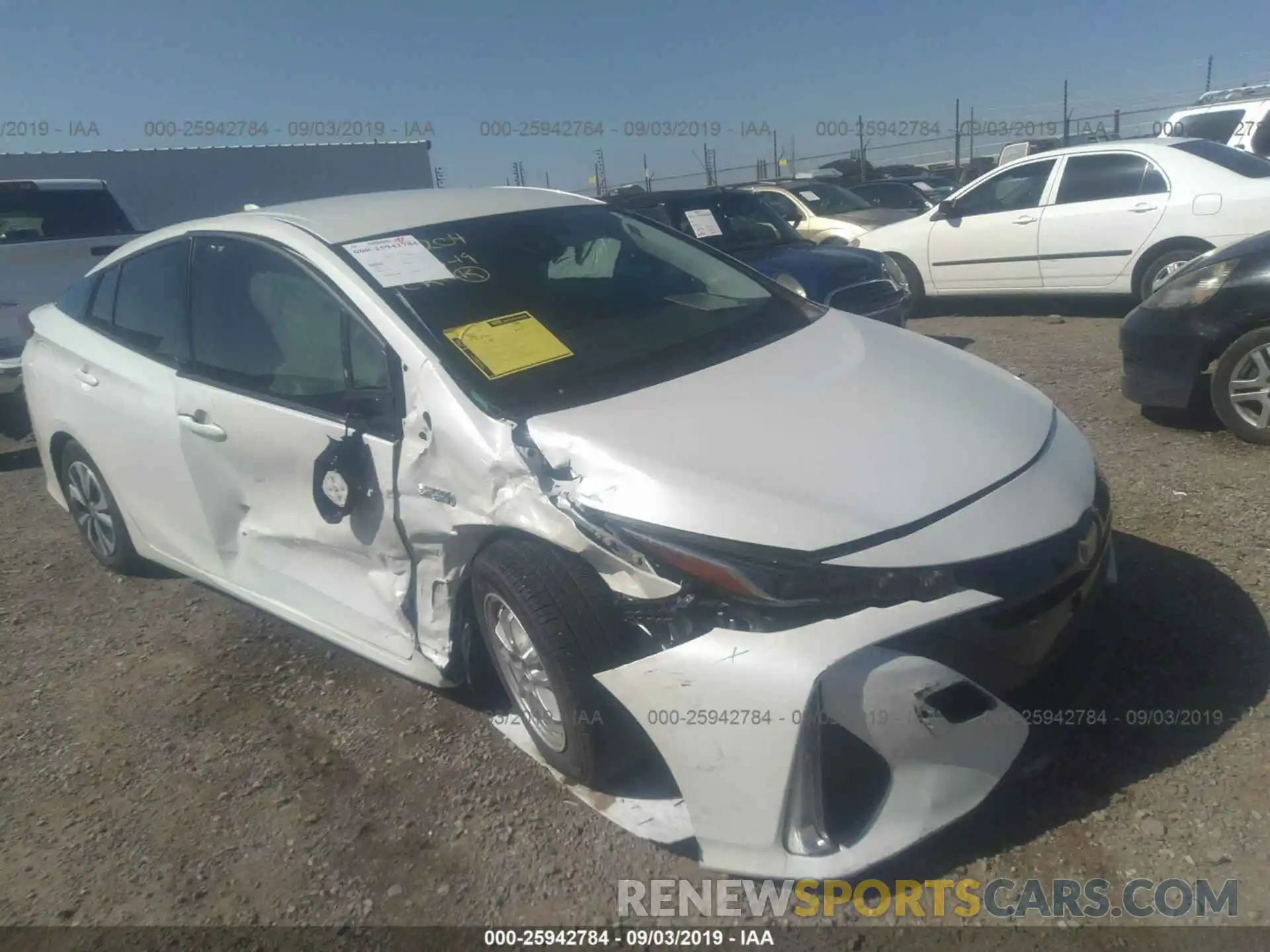 6 Photograph of a damaged car JTDKARFP3K3105065 TOYOTA PRIUS PRIME 2019