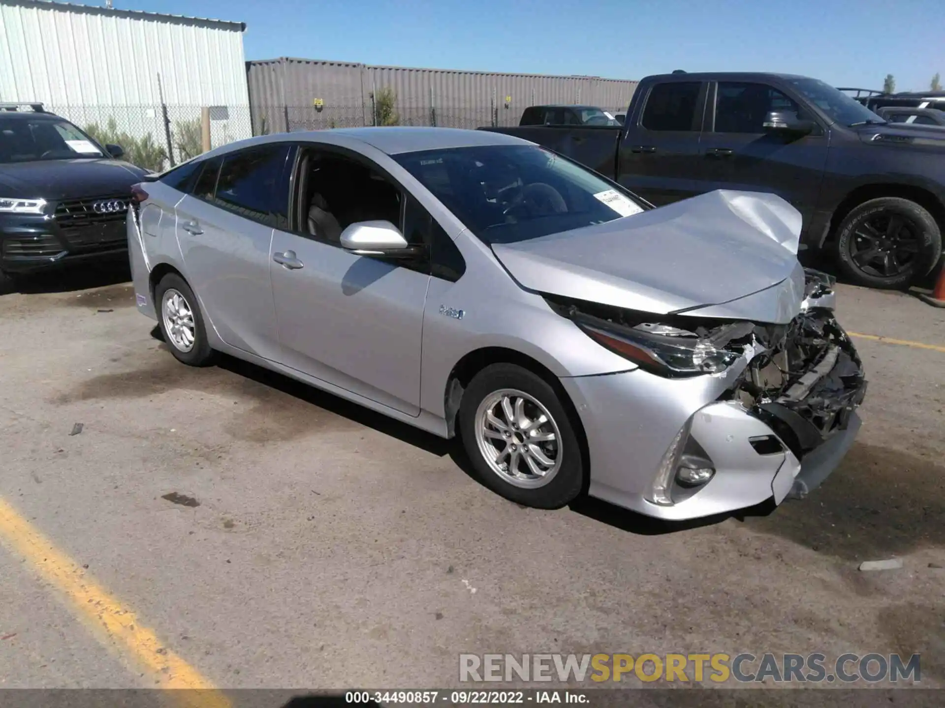 1 Photograph of a damaged car JTDKARFP3K3110556 TOYOTA PRIUS PRIME 2019