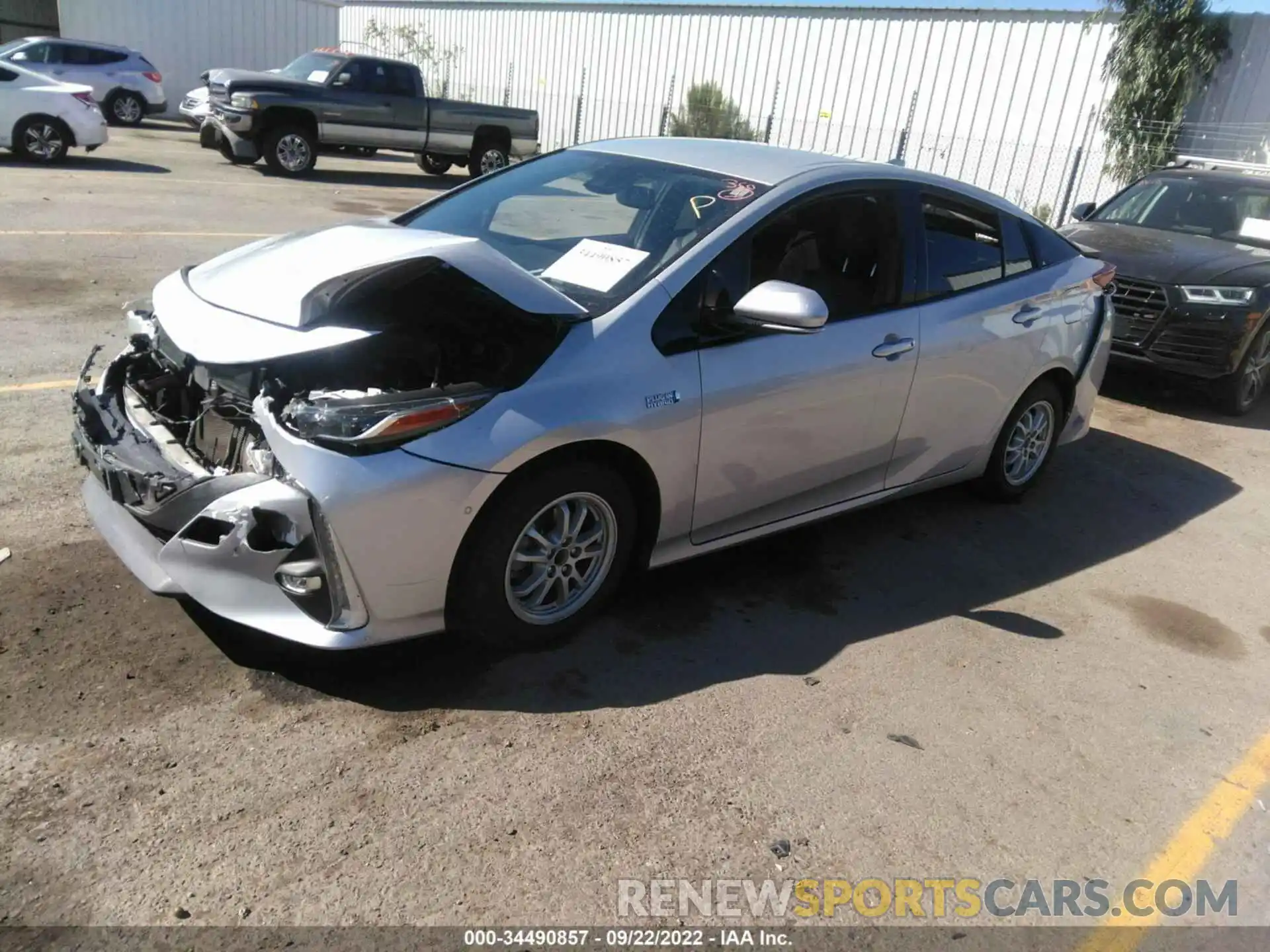 2 Photograph of a damaged car JTDKARFP3K3110556 TOYOTA PRIUS PRIME 2019