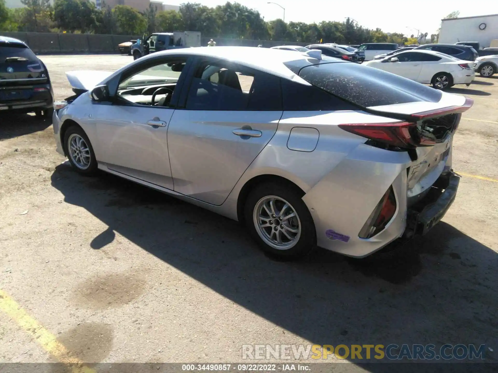 3 Photograph of a damaged car JTDKARFP3K3110556 TOYOTA PRIUS PRIME 2019