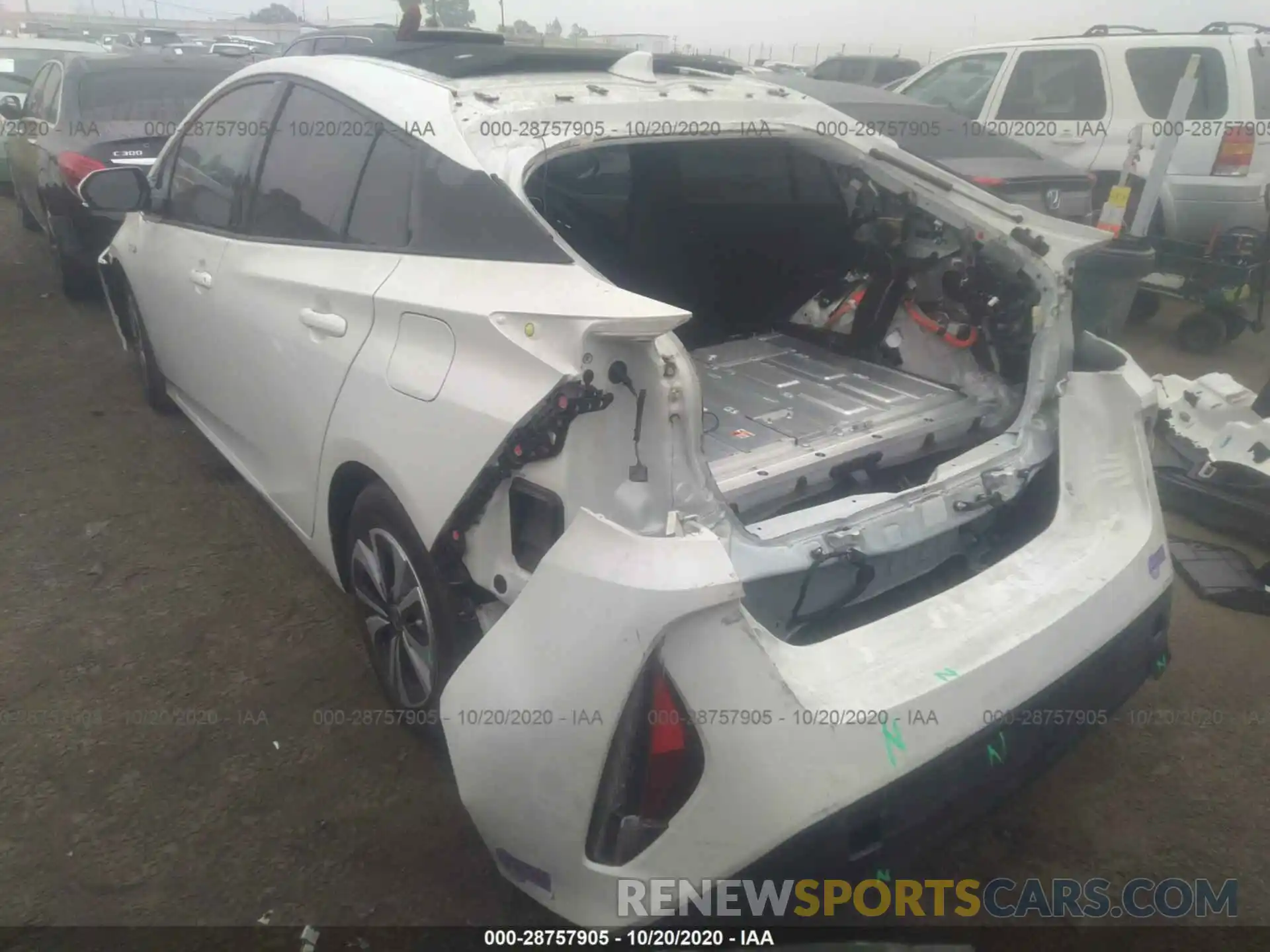 3 Photograph of a damaged car JTDKARFP3K3113117 TOYOTA PRIUS PRIME 2019