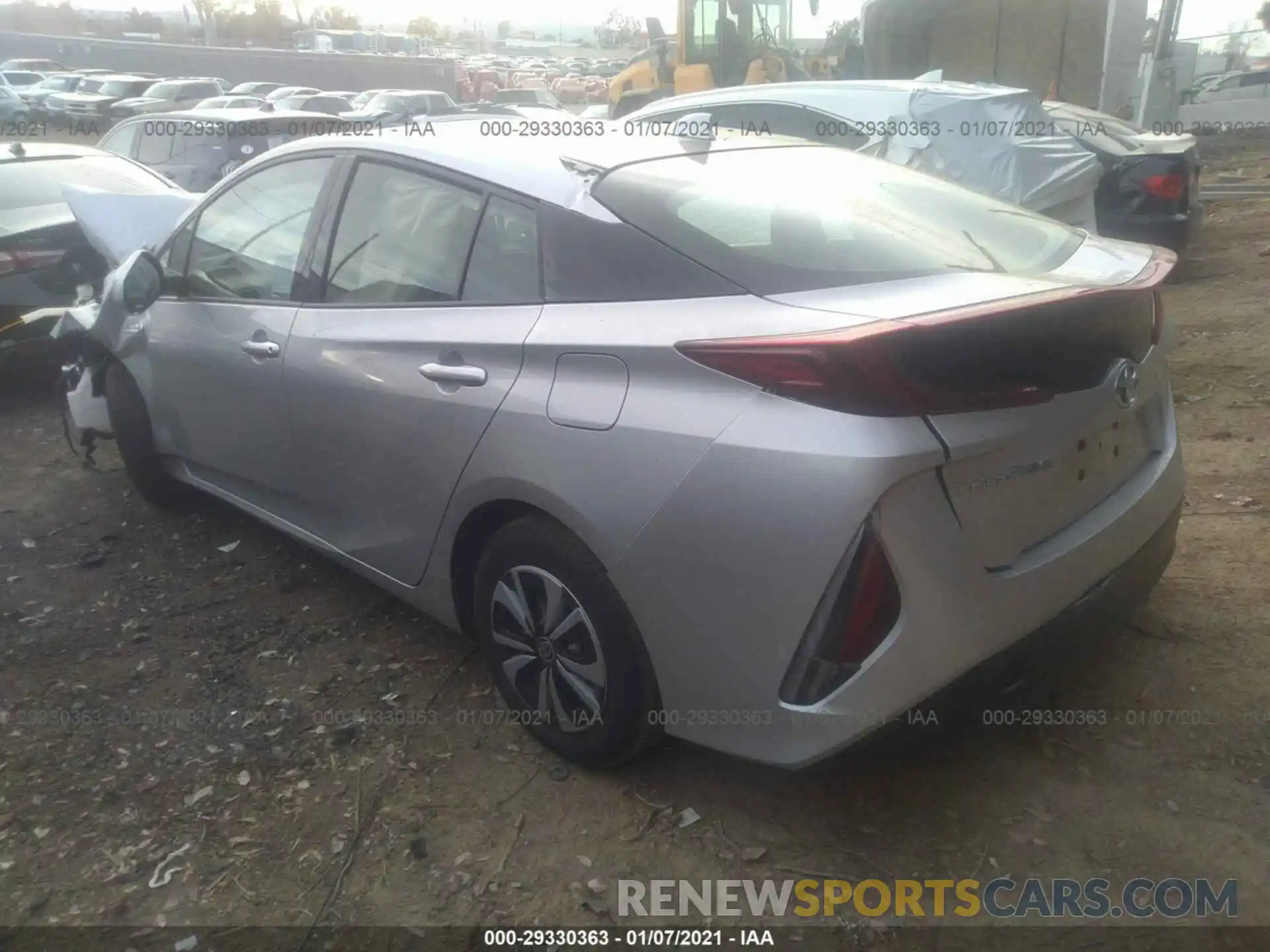 3 Photograph of a damaged car JTDKARFP3K3113554 TOYOTA PRIUS PRIME 2019