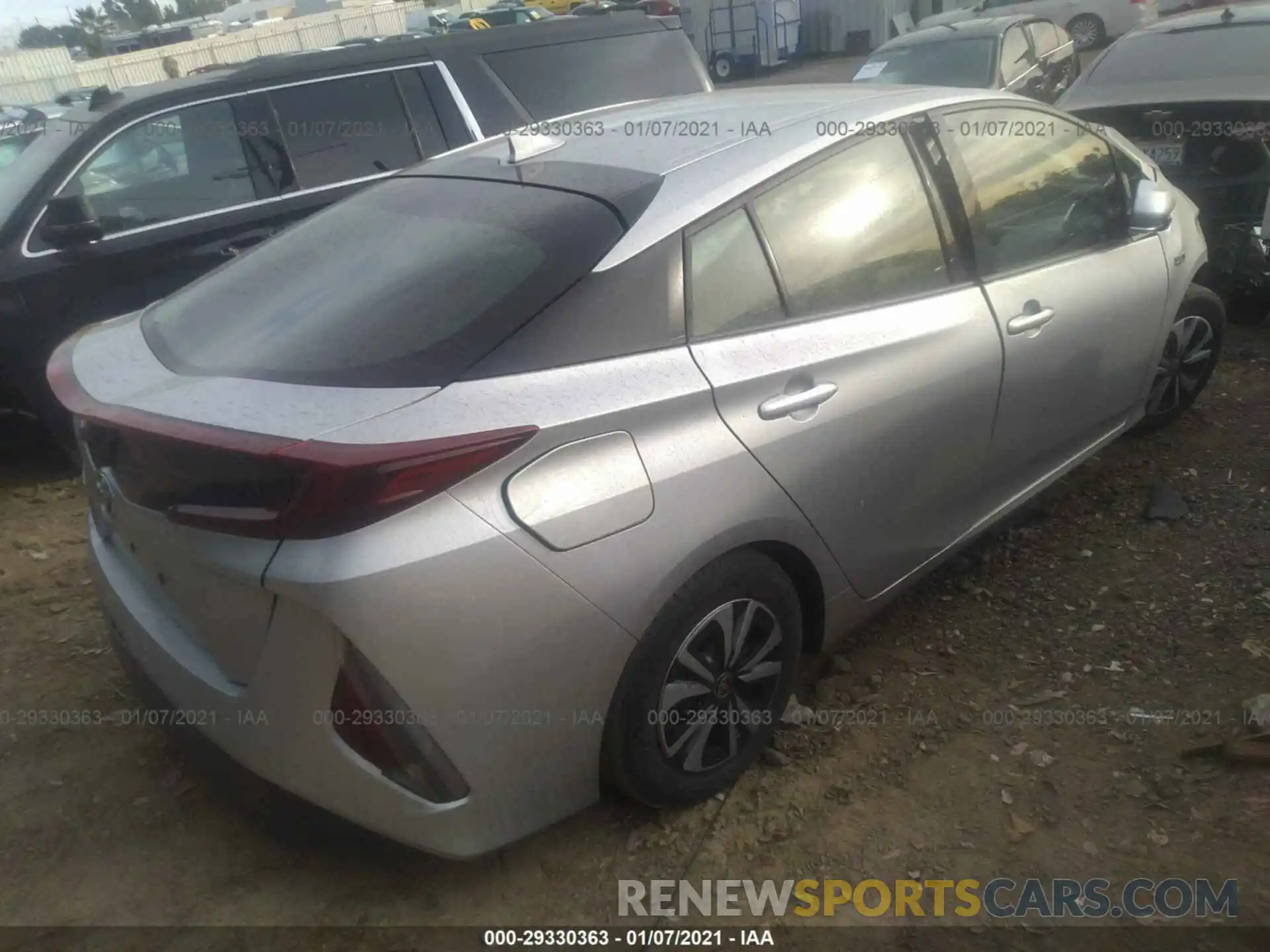 4 Photograph of a damaged car JTDKARFP3K3113554 TOYOTA PRIUS PRIME 2019