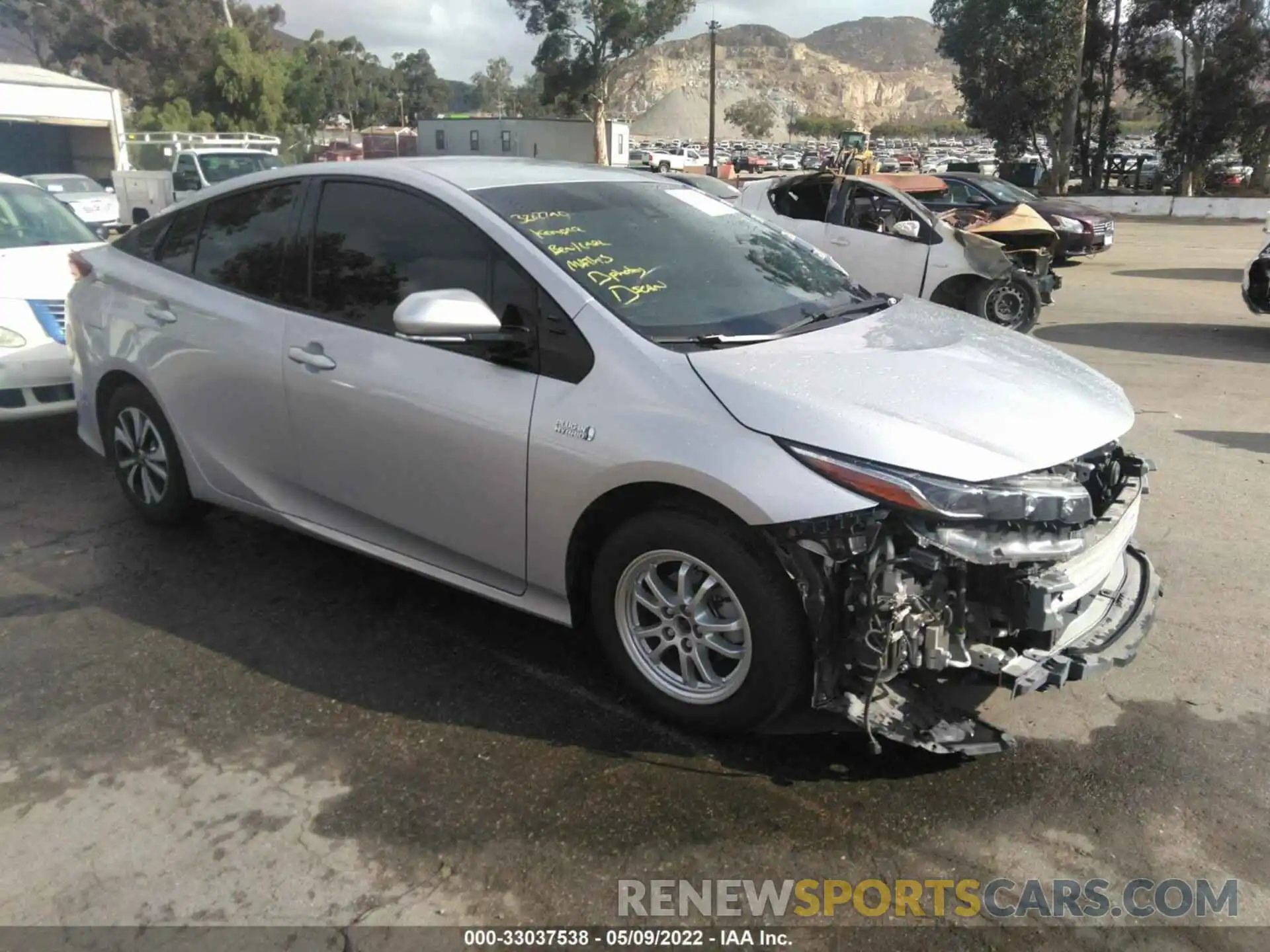 1 Photograph of a damaged car JTDKARFP3K3114784 TOYOTA PRIUS PRIME 2019