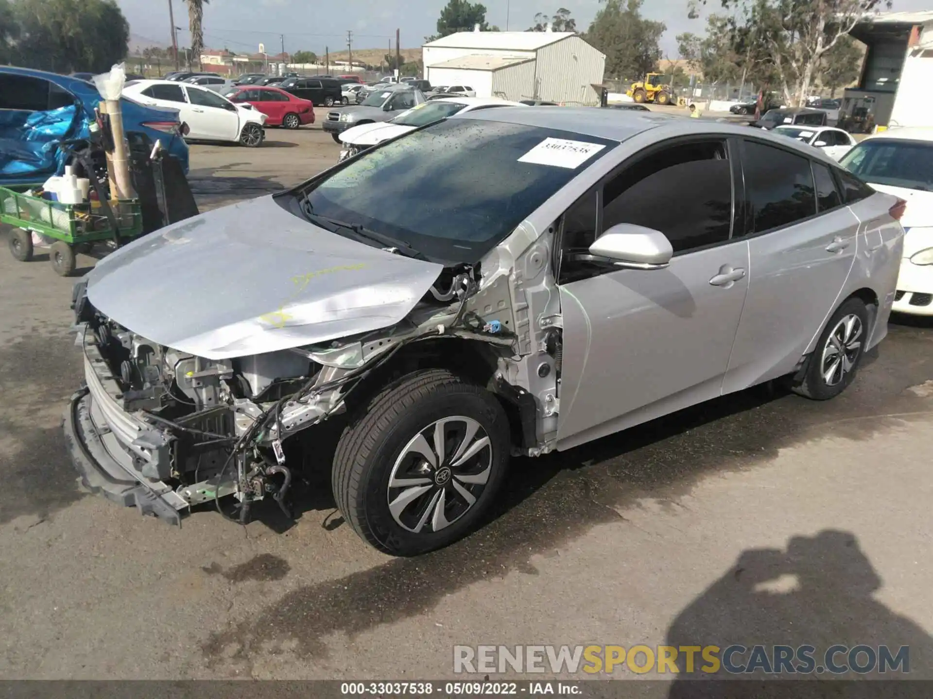 2 Photograph of a damaged car JTDKARFP3K3114784 TOYOTA PRIUS PRIME 2019