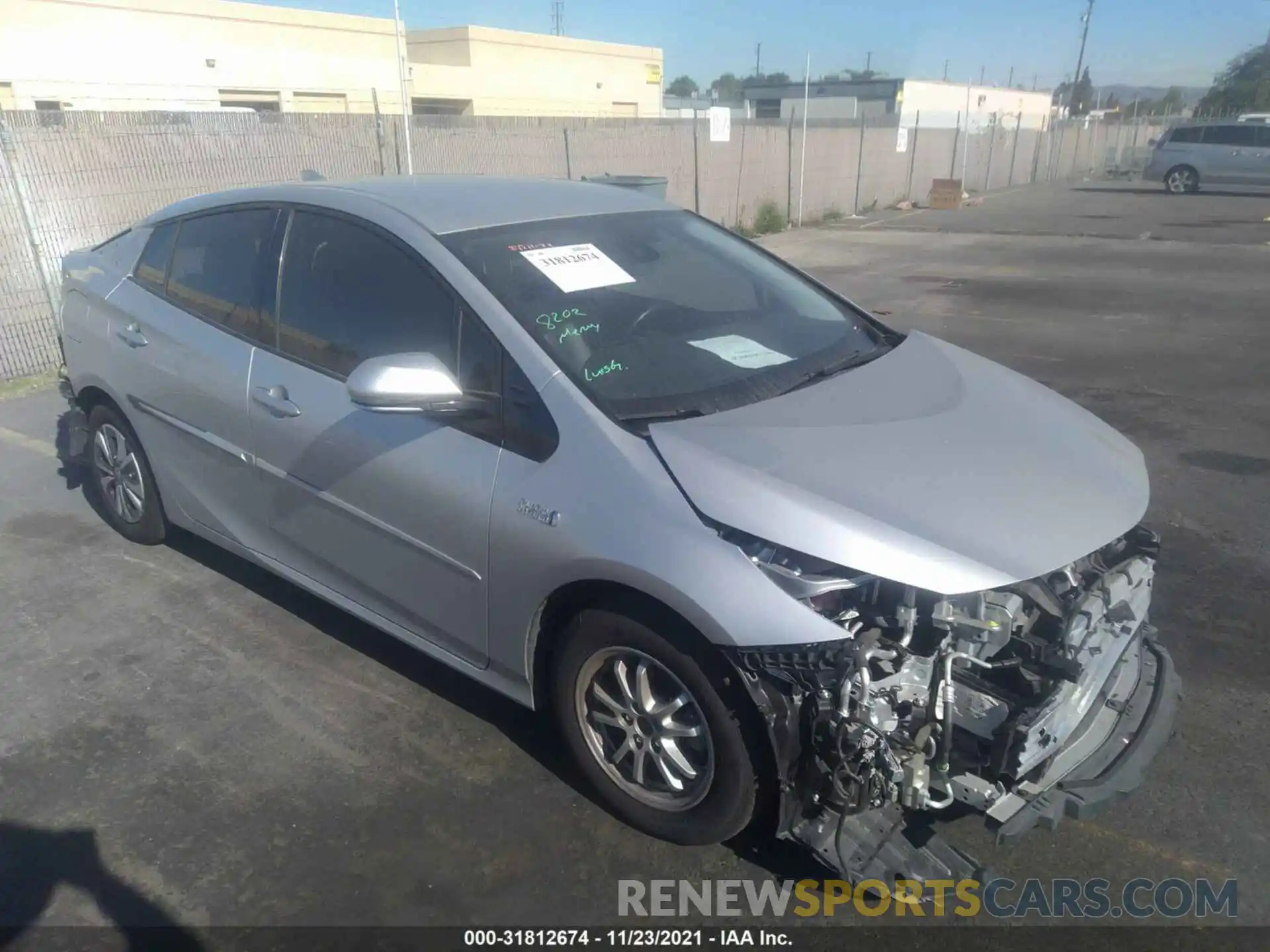 1 Photograph of a damaged car JTDKARFP3K3117118 TOYOTA PRIUS PRIME 2019