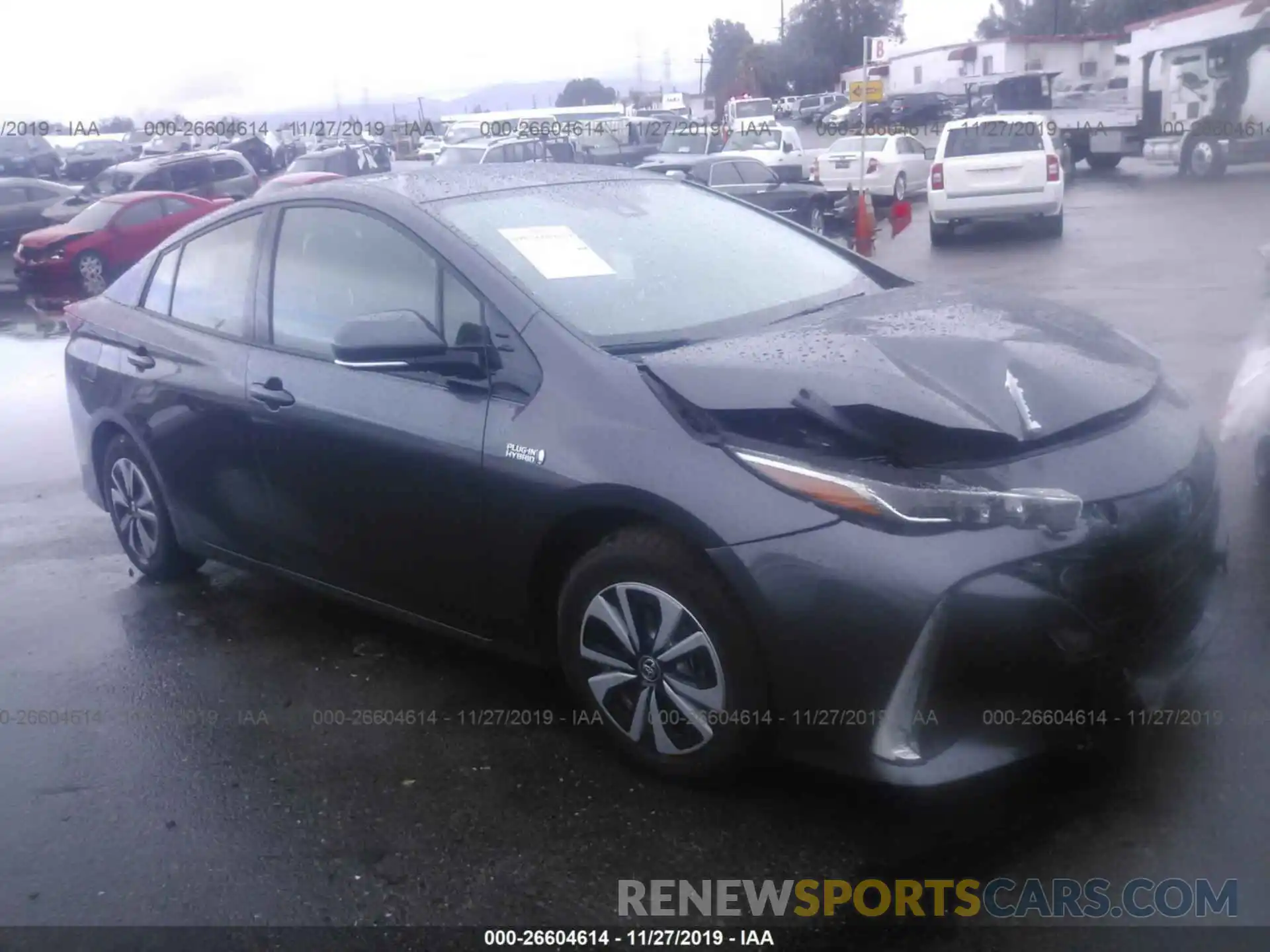 1 Photograph of a damaged car JTDKARFP3K3119001 TOYOTA PRIUS PRIME 2019