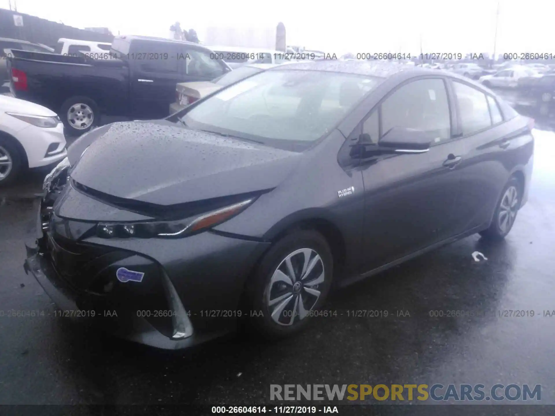 2 Photograph of a damaged car JTDKARFP3K3119001 TOYOTA PRIUS PRIME 2019