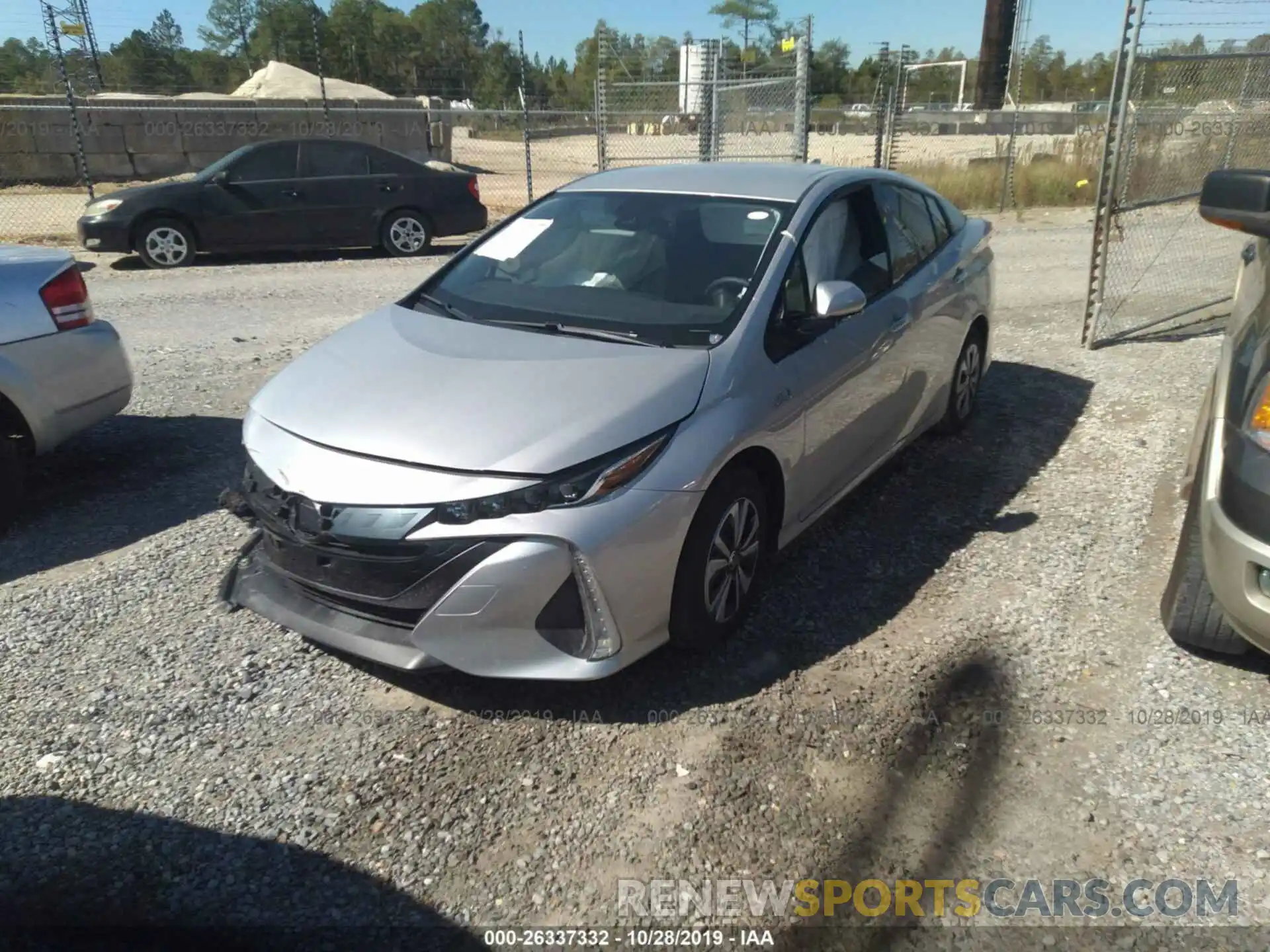 2 Photograph of a damaged car JTDKARFP3K3119290 TOYOTA PRIUS PRIME 2019