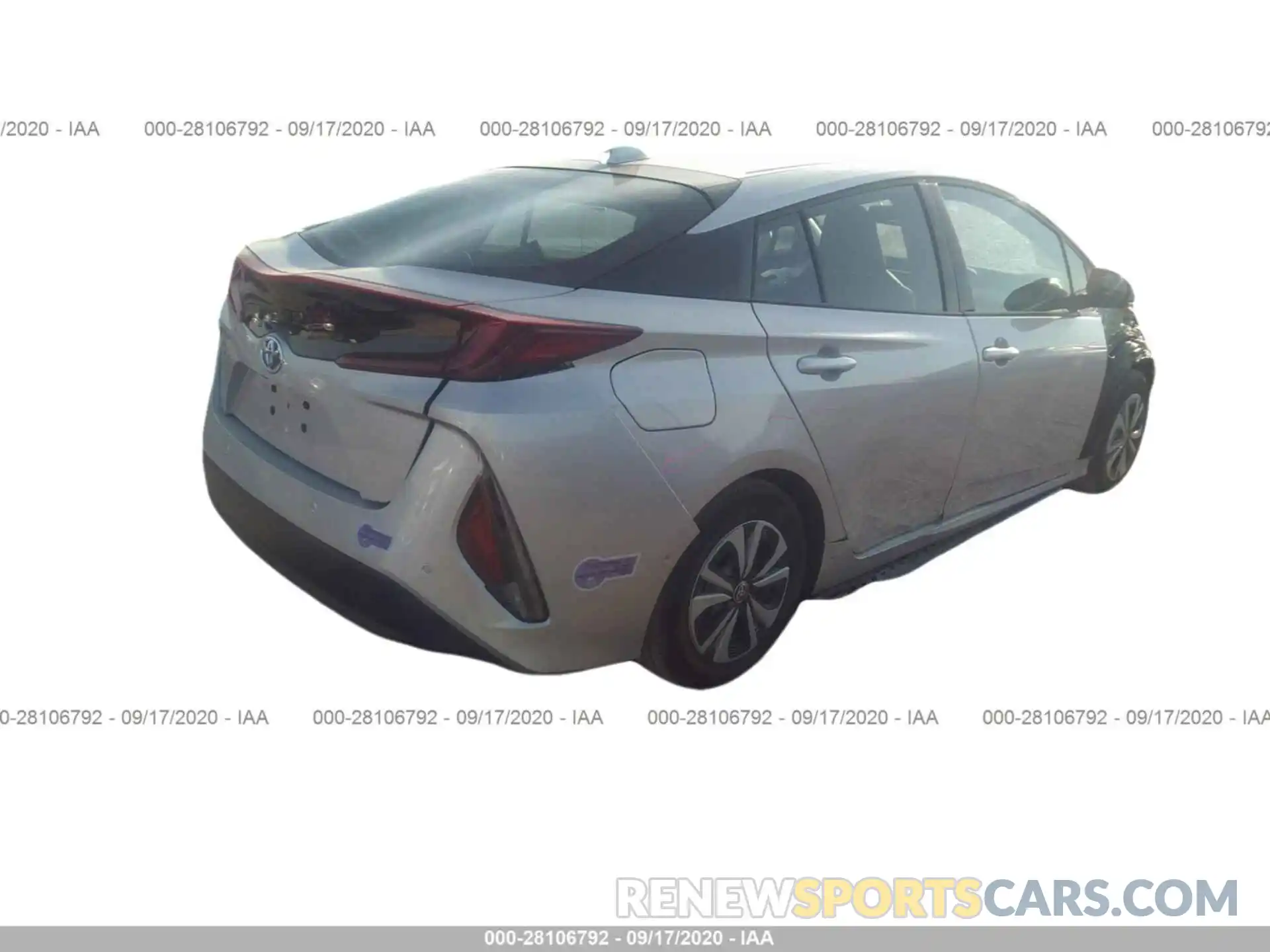 4 Фотография поврежденного автомобиля JTDKARFP3K3119631 TOYOTA PRIUS PRIME 2019