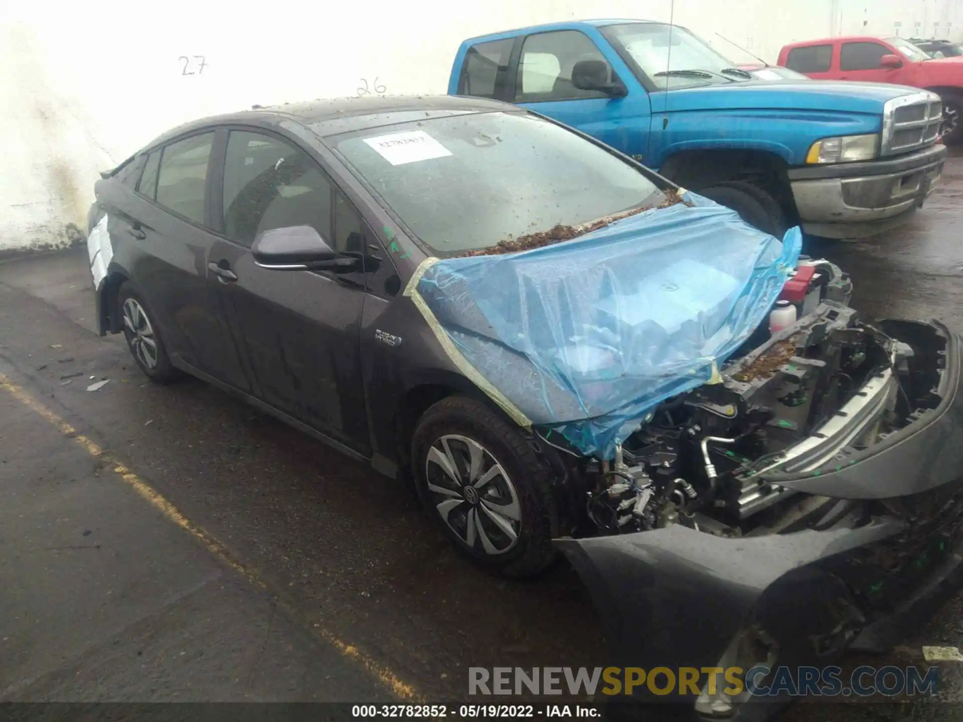 1 Photograph of a damaged car JTDKARFP3K3119659 TOYOTA PRIUS PRIME 2019