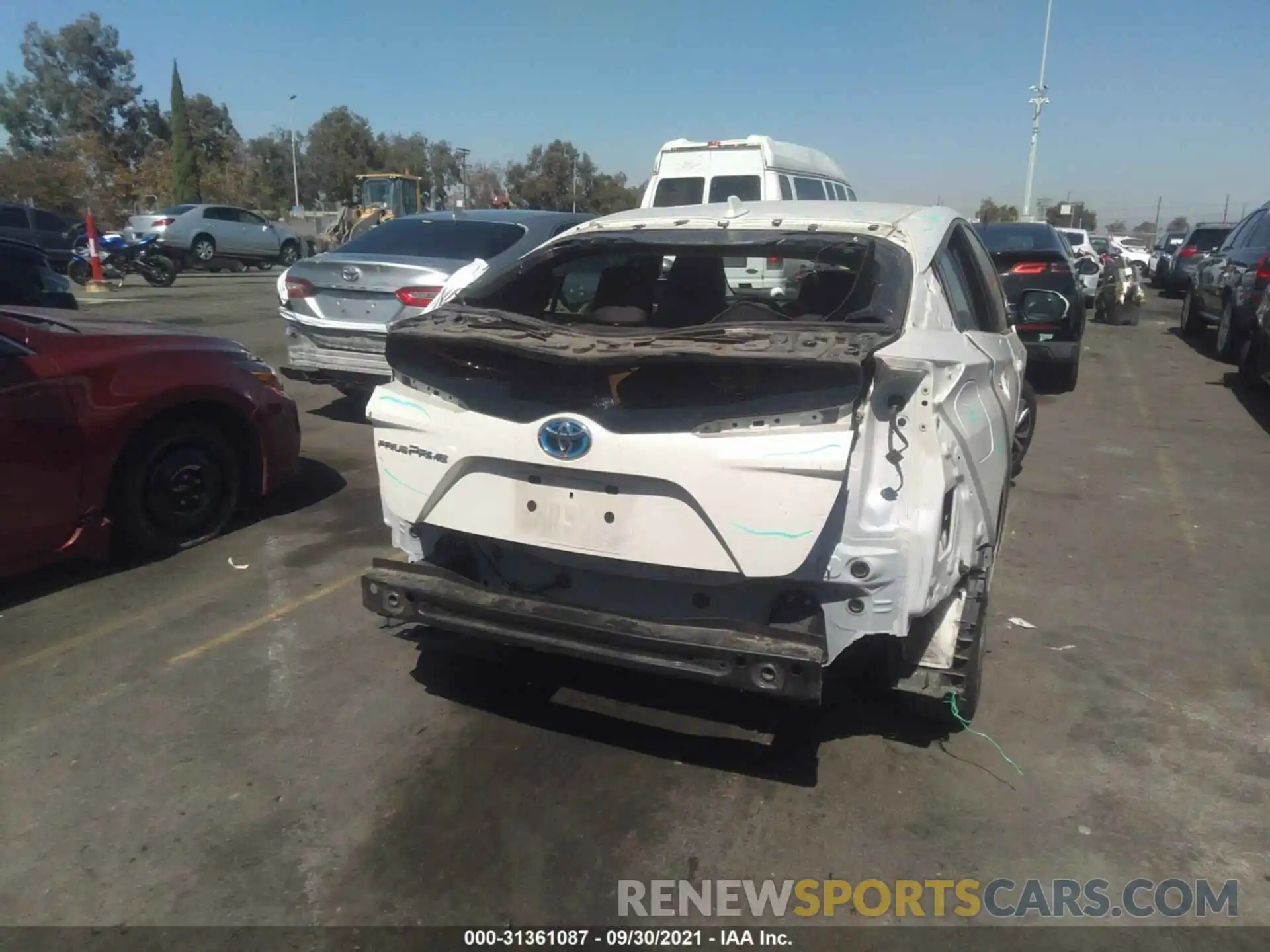 6 Photograph of a damaged car JTDKARFP4K3106144 TOYOTA PRIUS PRIME 2019