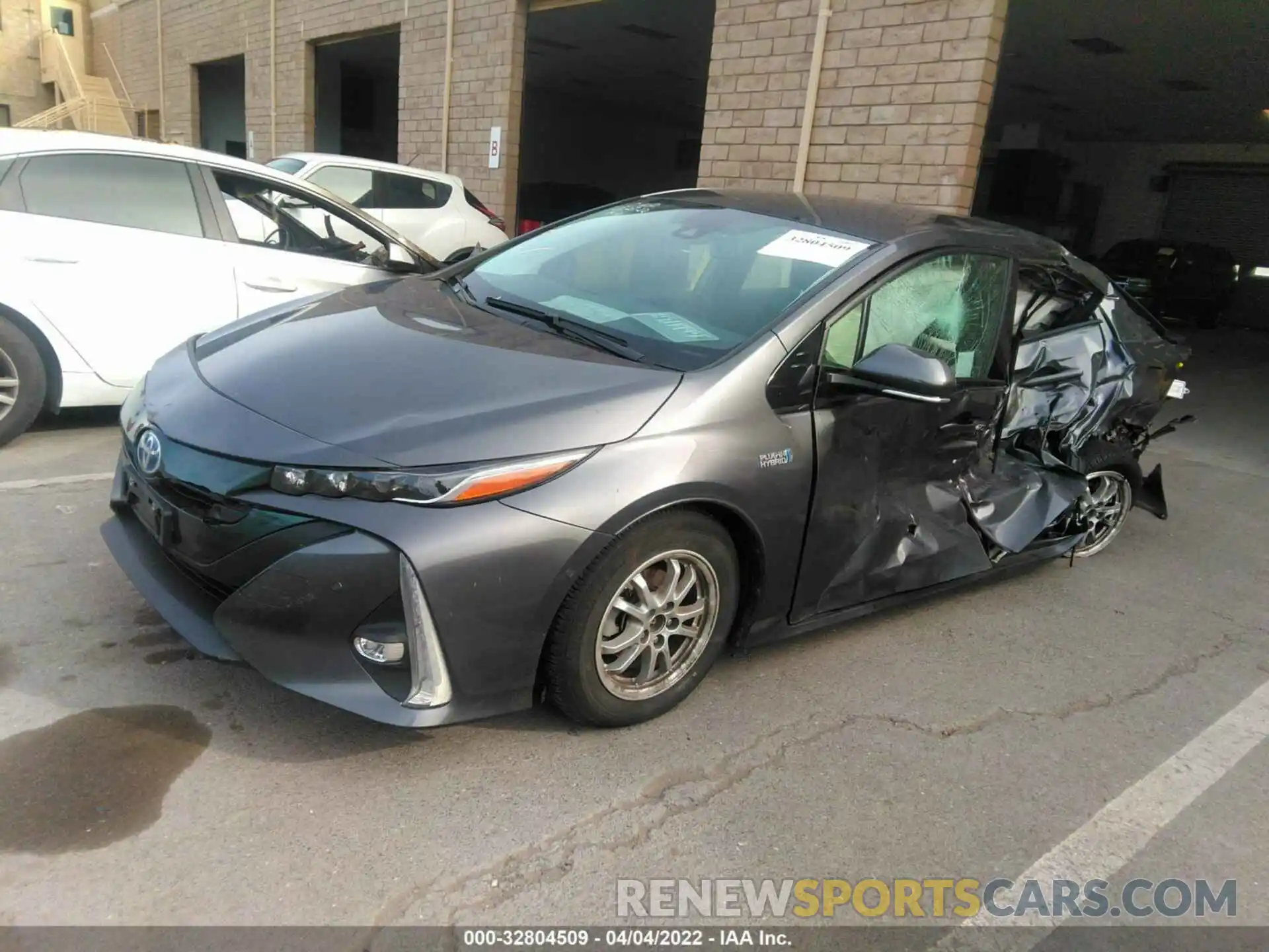 2 Photograph of a damaged car JTDKARFP4K3112610 TOYOTA PRIUS PRIME 2019