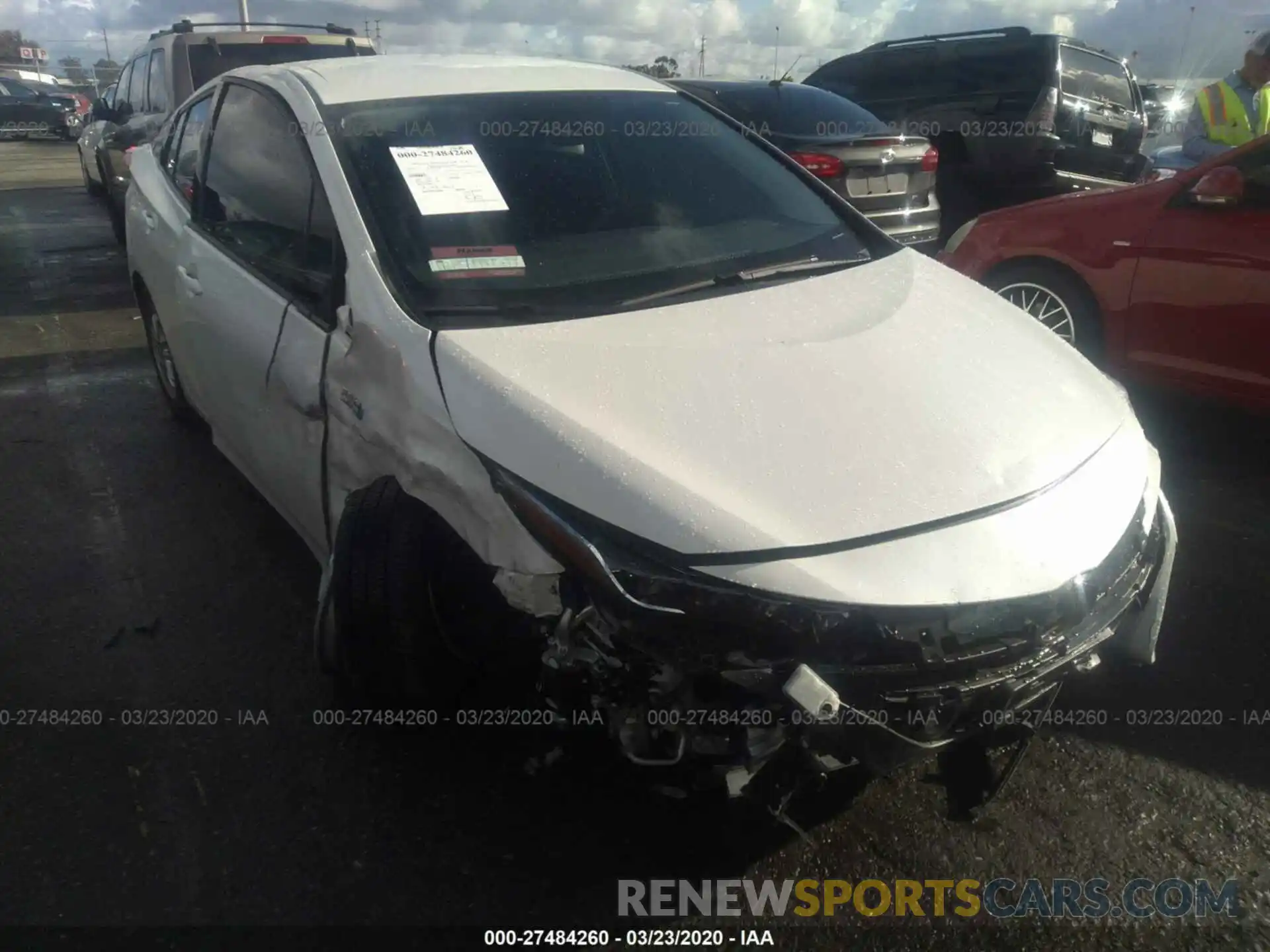 1 Photograph of a damaged car JTDKARFP4K3114924 TOYOTA PRIUS PRIME 2019