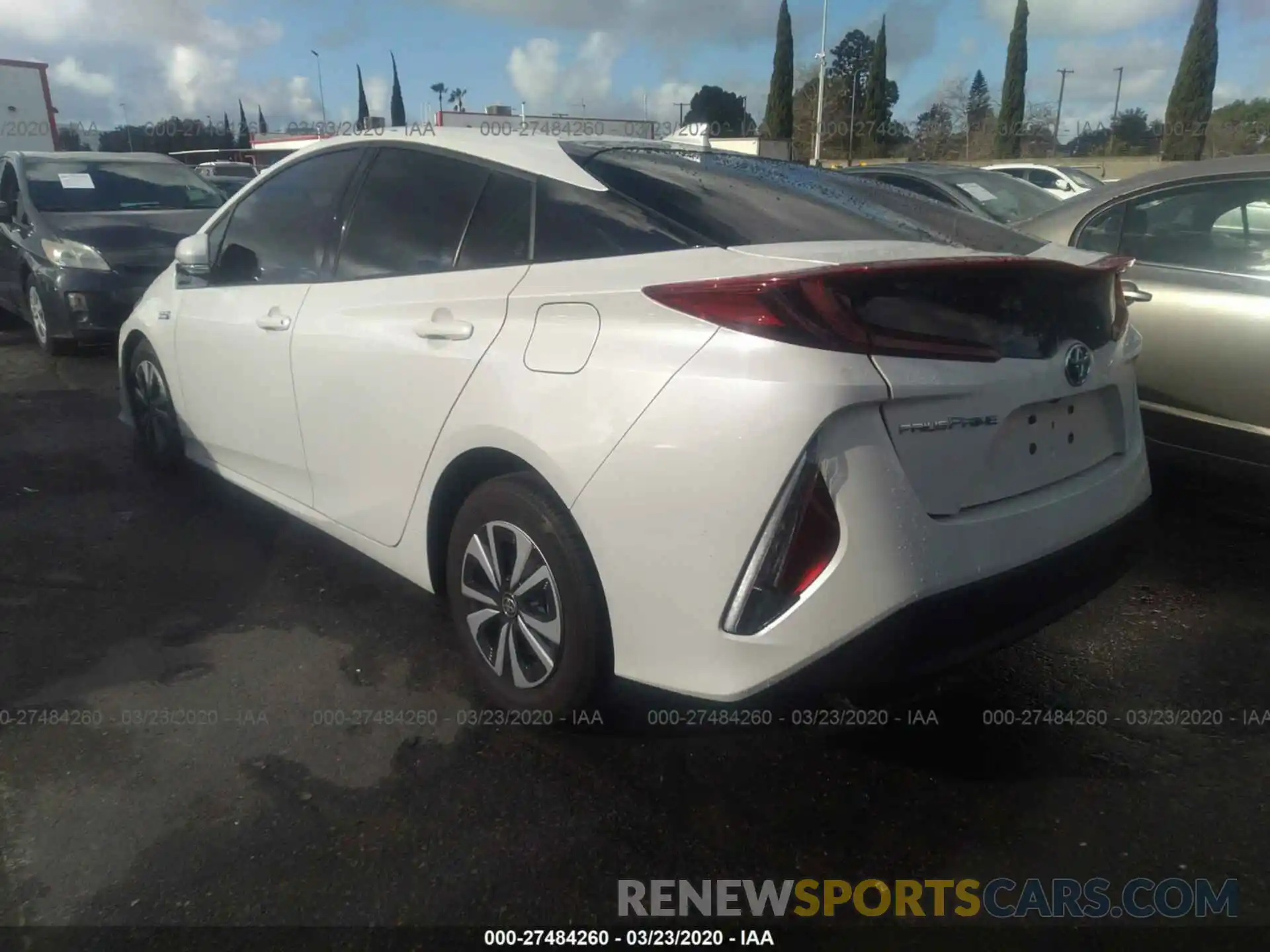 3 Photograph of a damaged car JTDKARFP4K3114924 TOYOTA PRIUS PRIME 2019