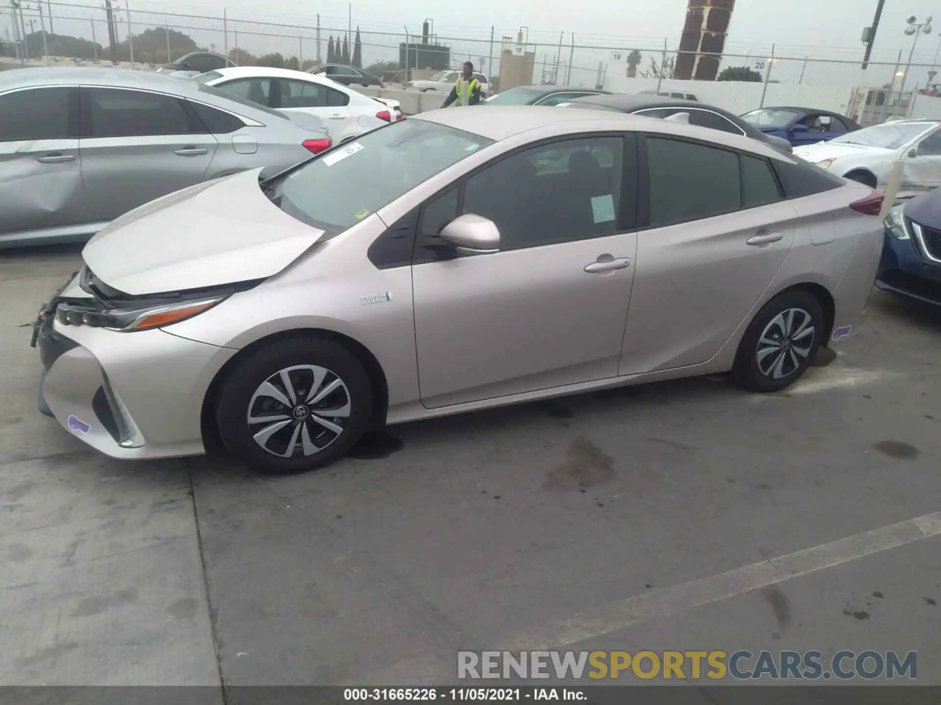 2 Photograph of a damaged car JTDKARFP4K3115135 TOYOTA PRIUS PRIME 2019