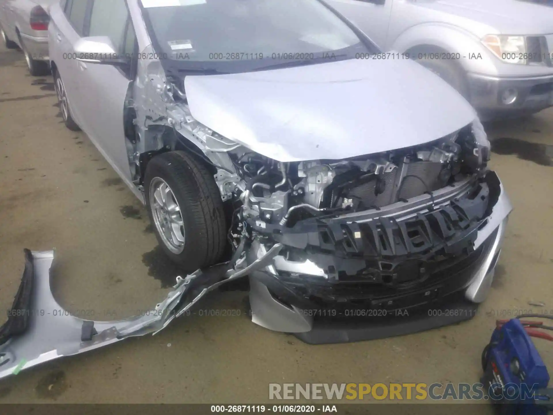 6 Фотография поврежденного автомобиля JTDKARFP4K3116558 TOYOTA PRIUS PRIME 2019