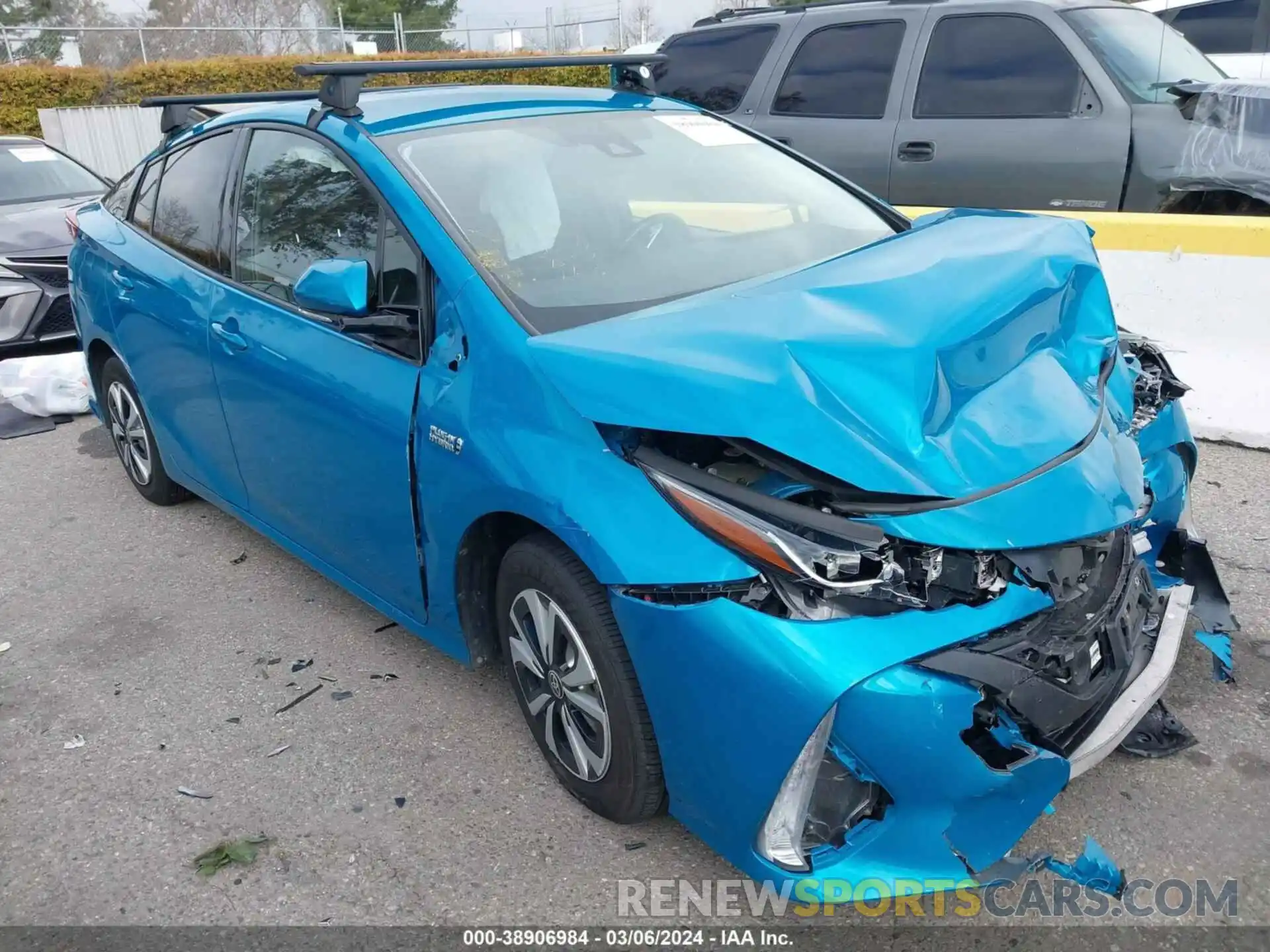 1 Photograph of a damaged car JTDKARFP4K3117547 TOYOTA PRIUS PRIME 2019