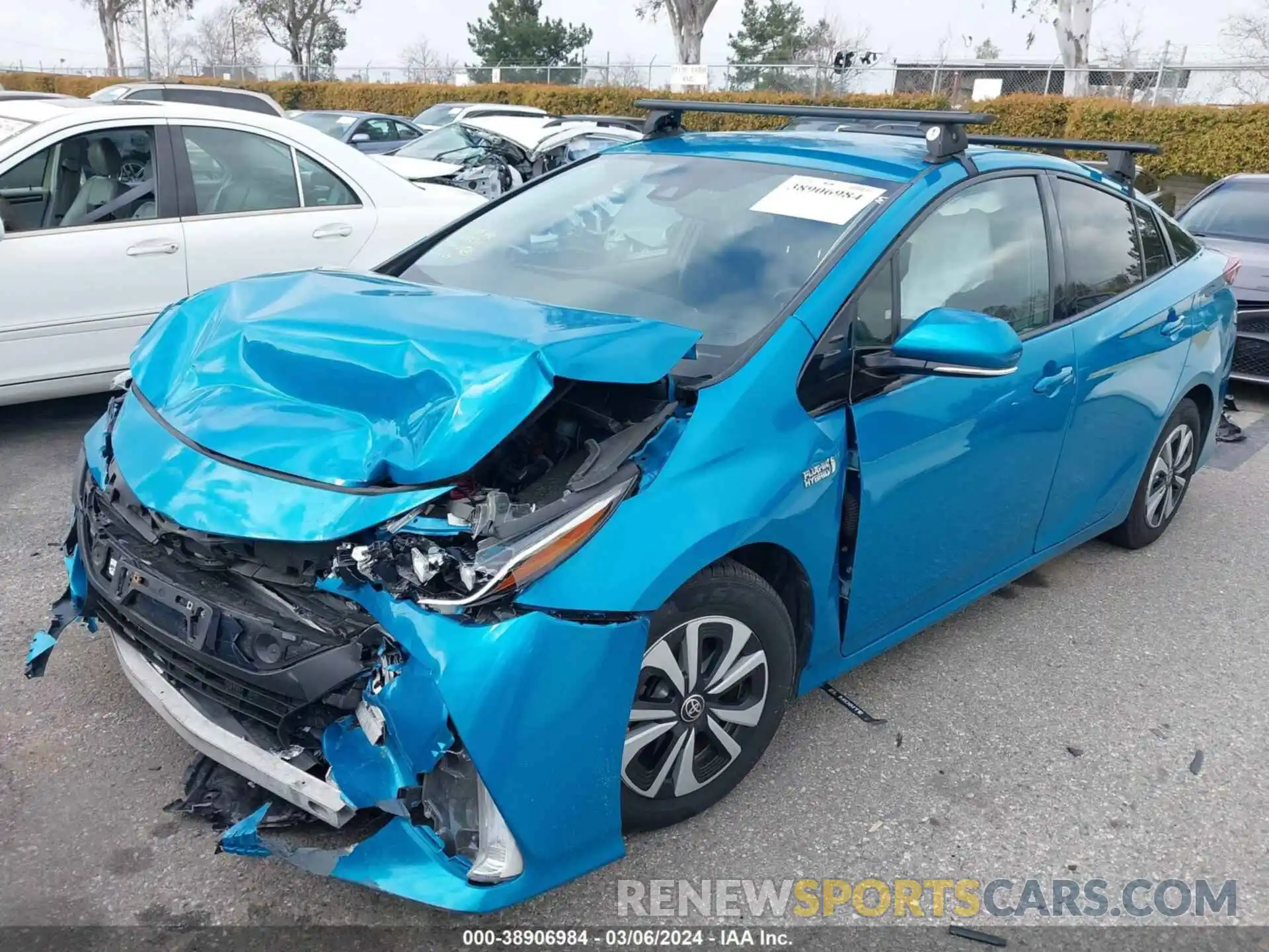 2 Фотография поврежденного автомобиля JTDKARFP4K3117547 TOYOTA PRIUS PRIME 2019