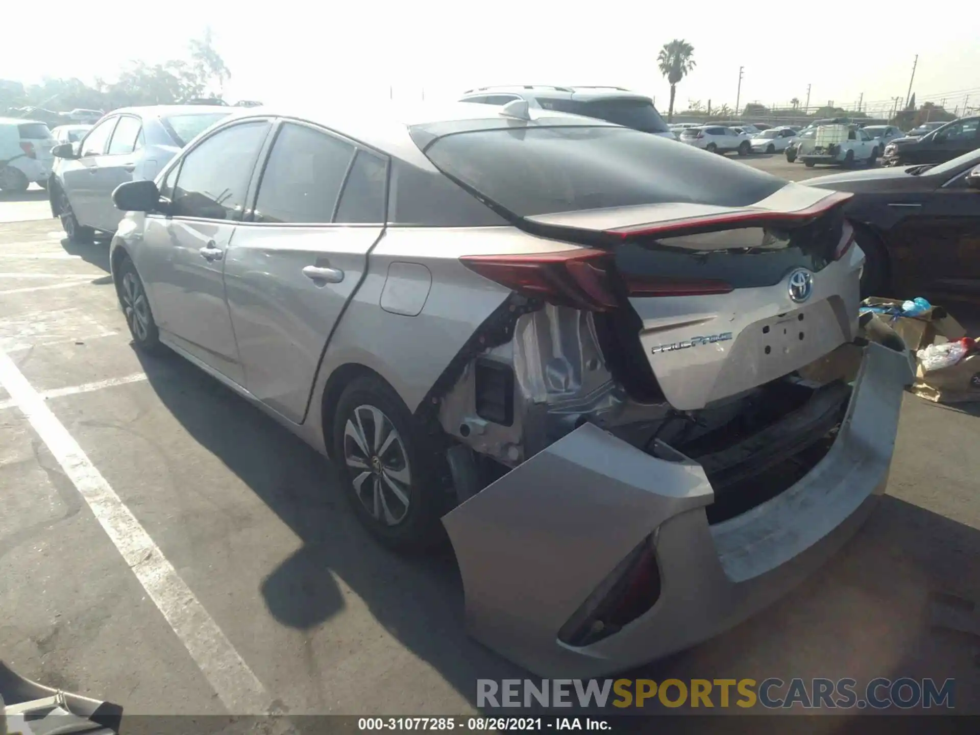 3 Photograph of a damaged car JTDKARFP4K3118360 TOYOTA PRIUS PRIME 2019