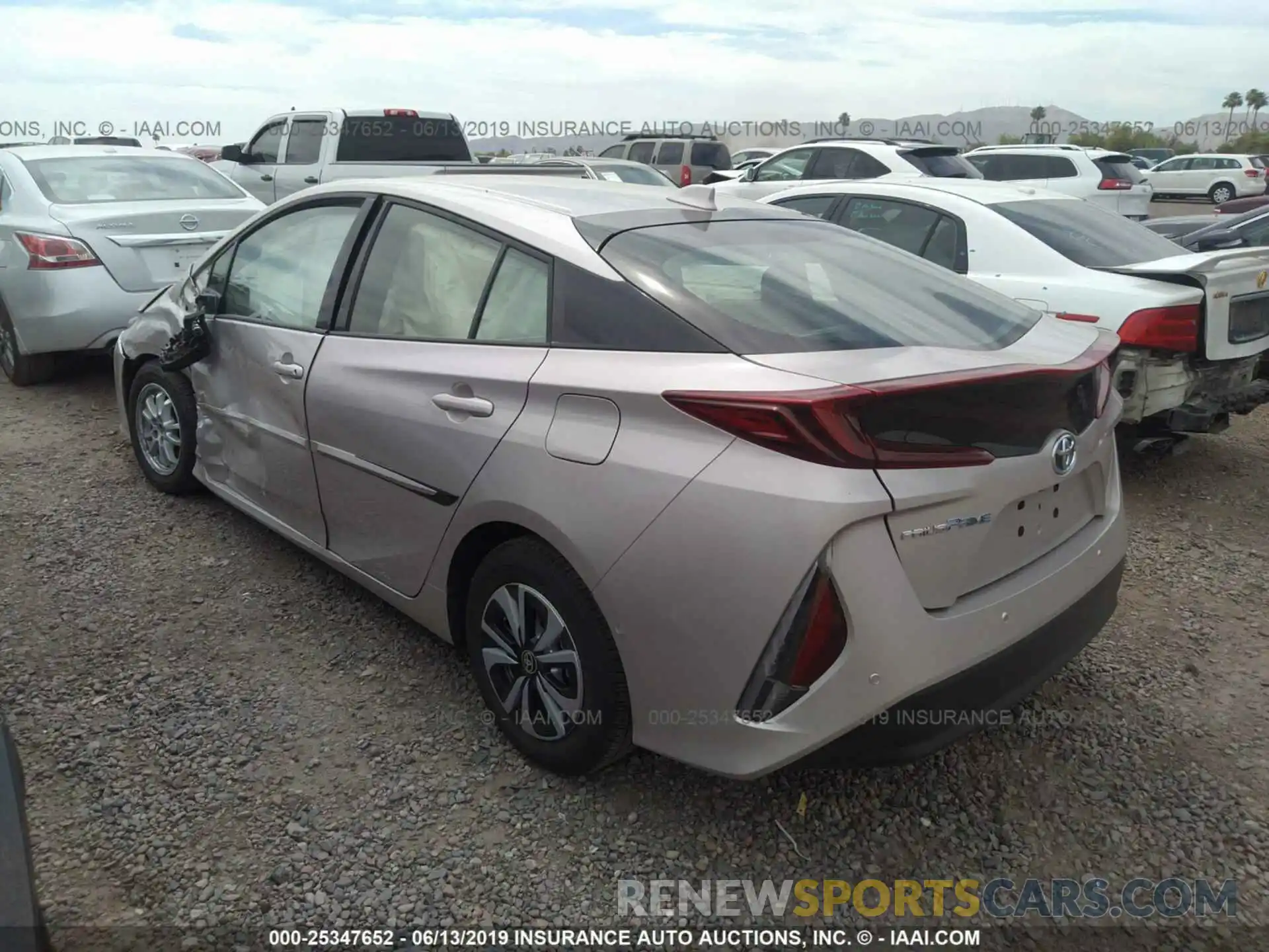 3 Photograph of a damaged car JTDKARFP5K3105245 TOYOTA PRIUS PRIME 2019