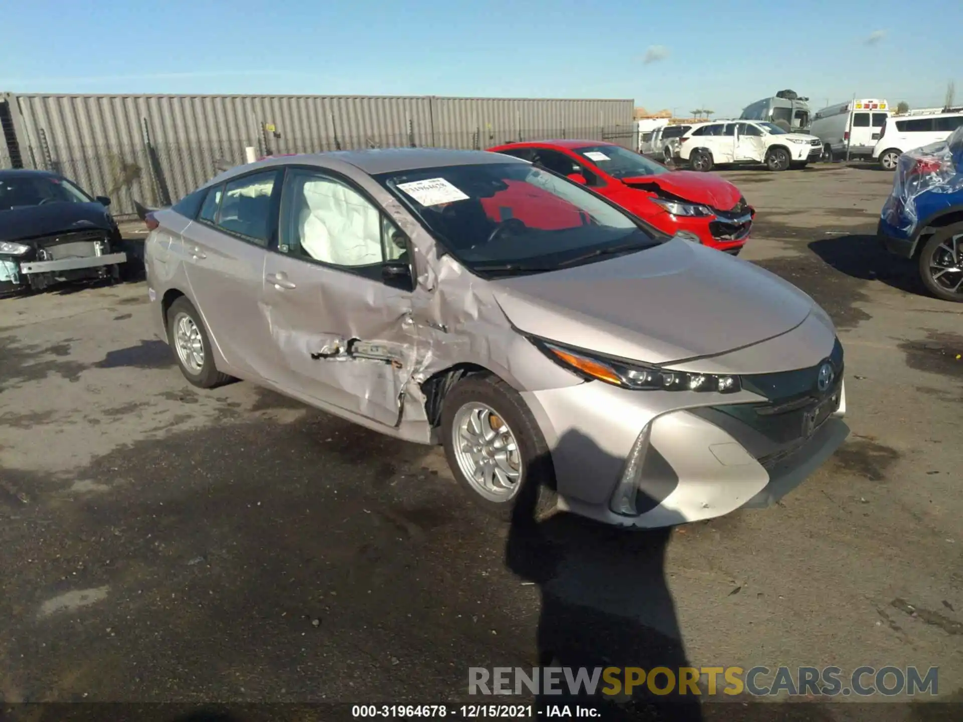 1 Photograph of a damaged car JTDKARFP5K3110431 TOYOTA PRIUS PRIME 2019