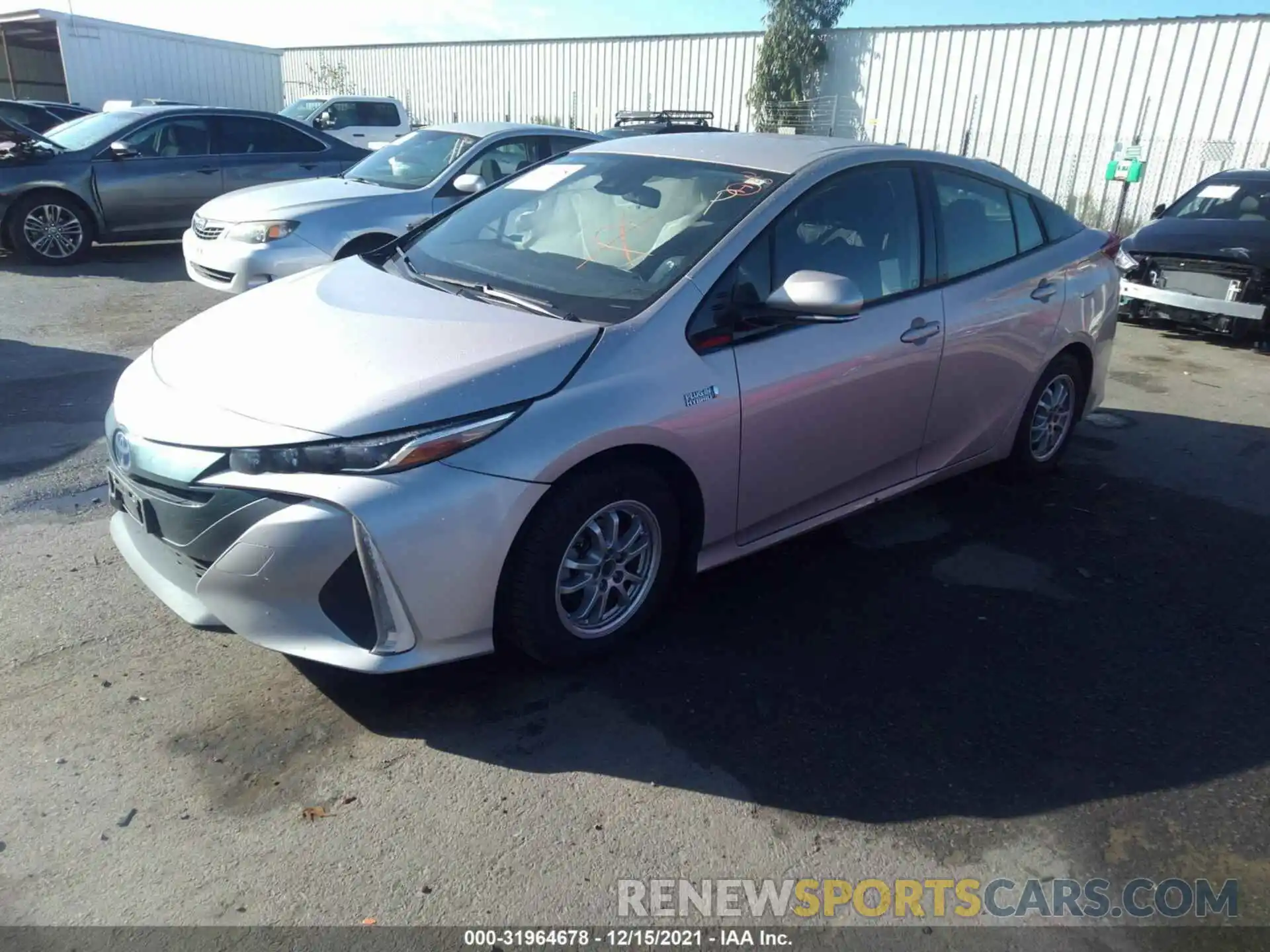 2 Photograph of a damaged car JTDKARFP5K3110431 TOYOTA PRIUS PRIME 2019