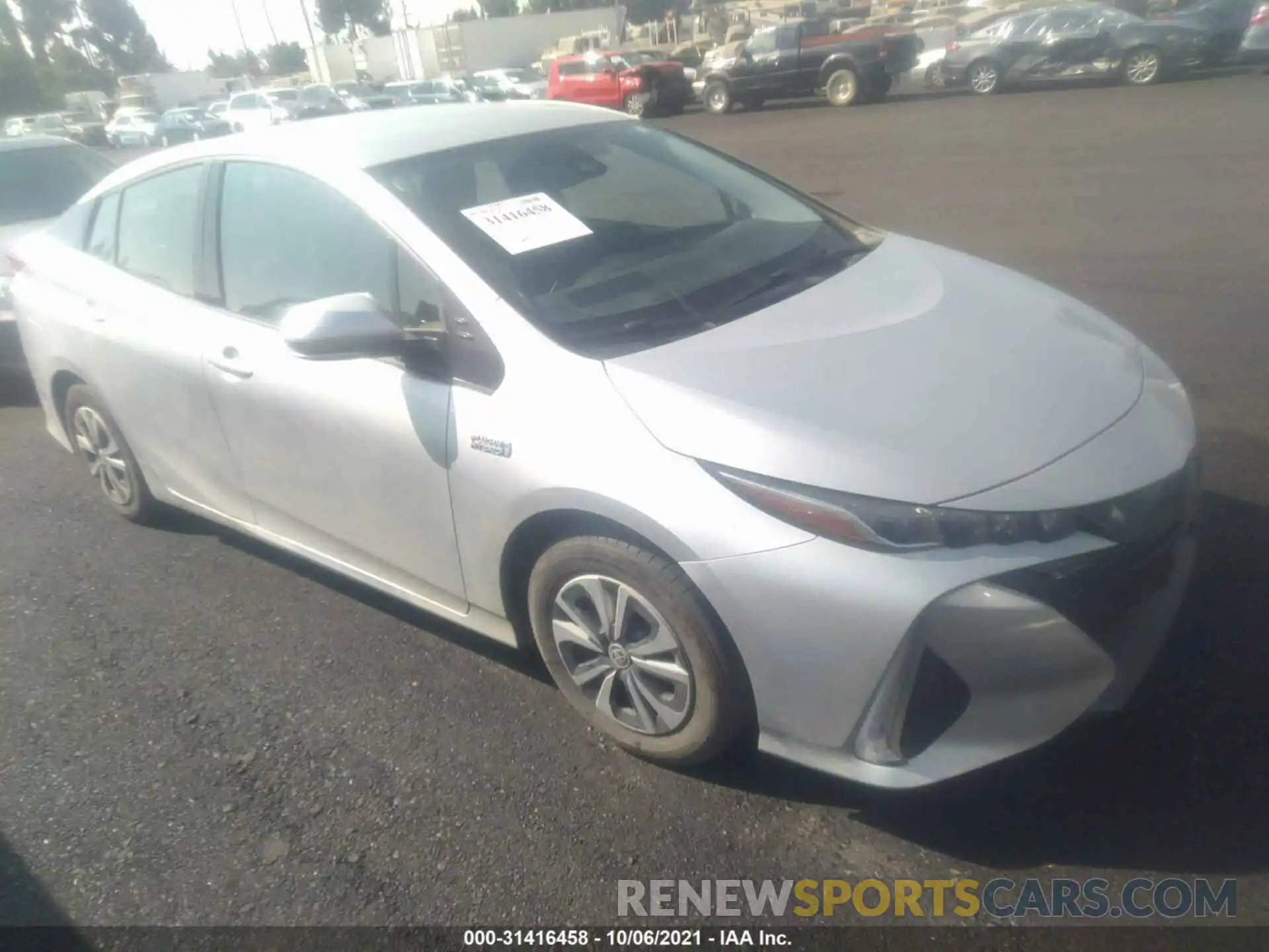 1 Photograph of a damaged car JTDKARFP5K3110509 TOYOTA PRIUS PRIME 2019