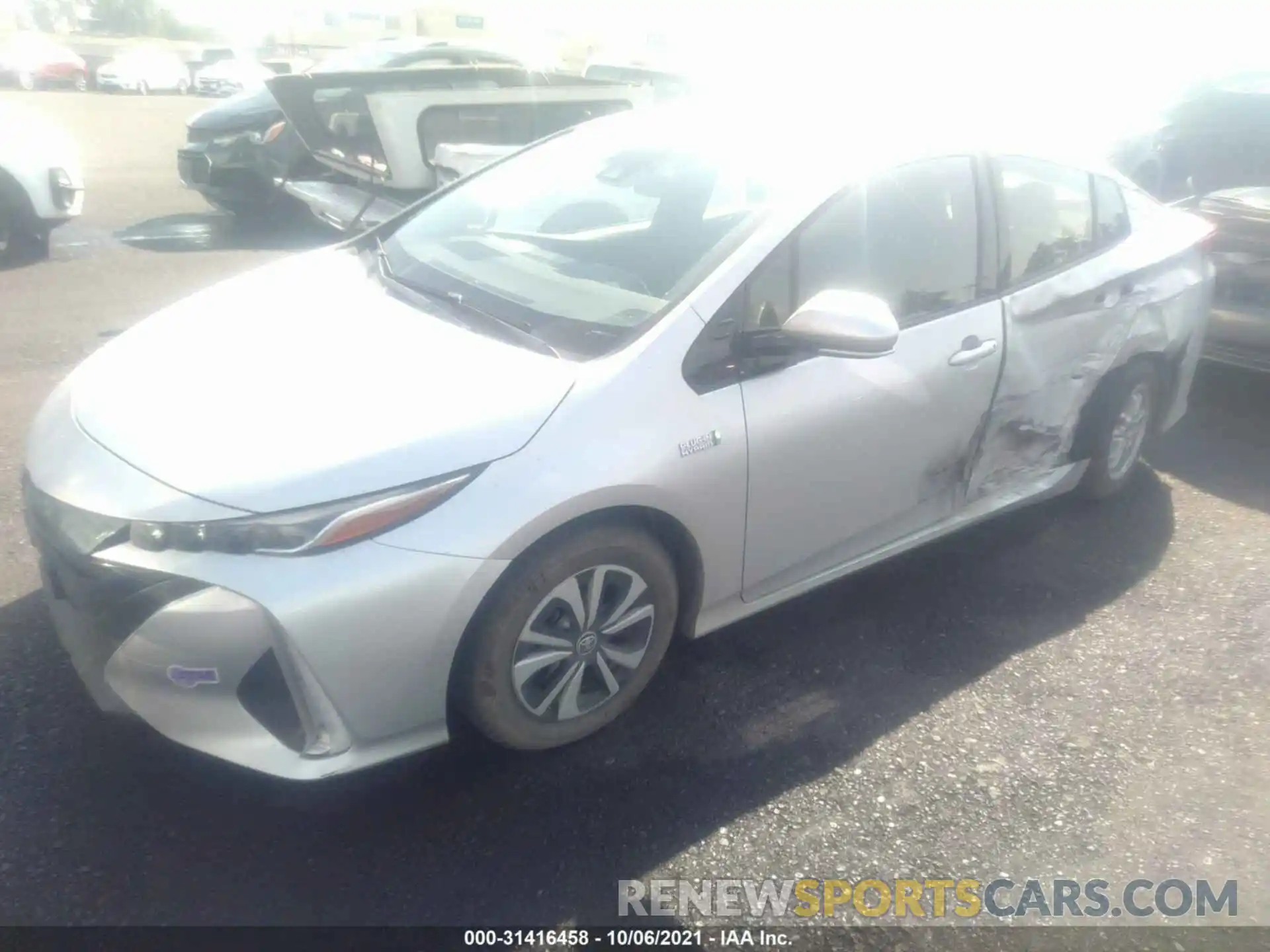 2 Photograph of a damaged car JTDKARFP5K3110509 TOYOTA PRIUS PRIME 2019