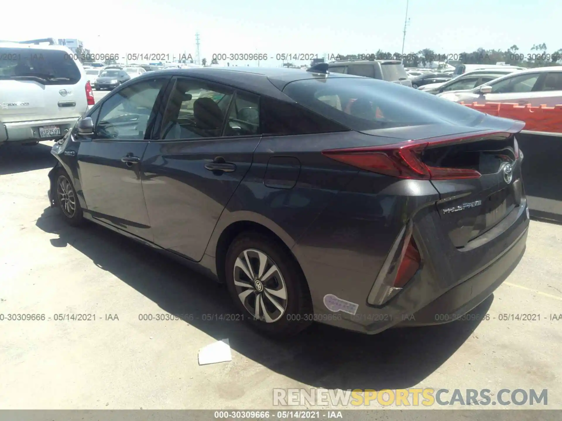 3 Photograph of a damaged car JTDKARFP5K3111420 TOYOTA PRIUS PRIME 2019