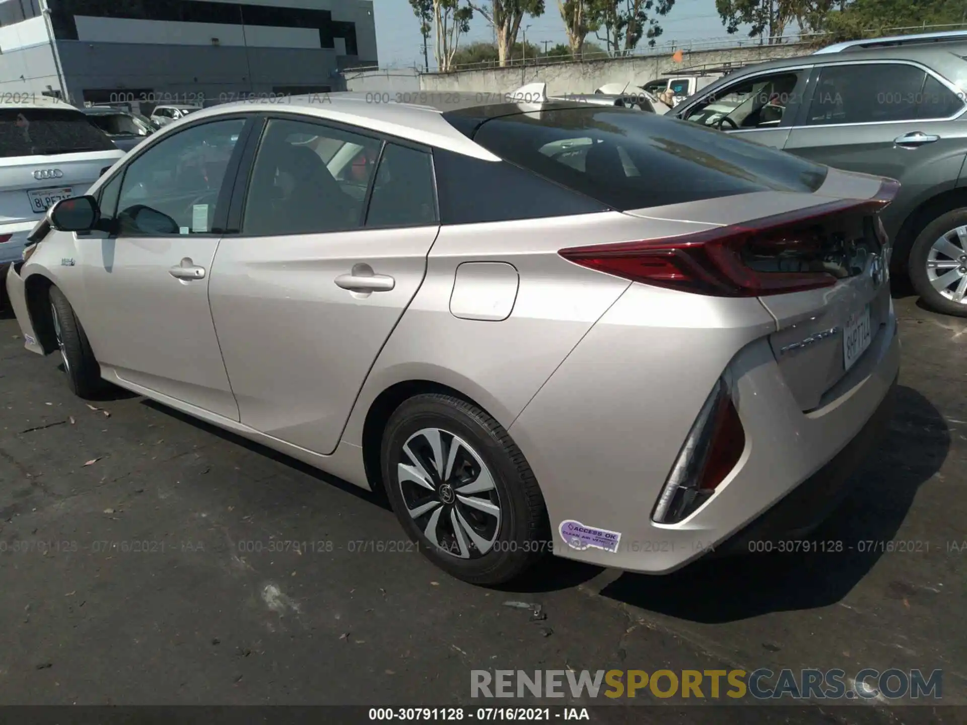 3 Photograph of a damaged car JTDKARFP6K3104900 TOYOTA PRIUS PRIME 2019