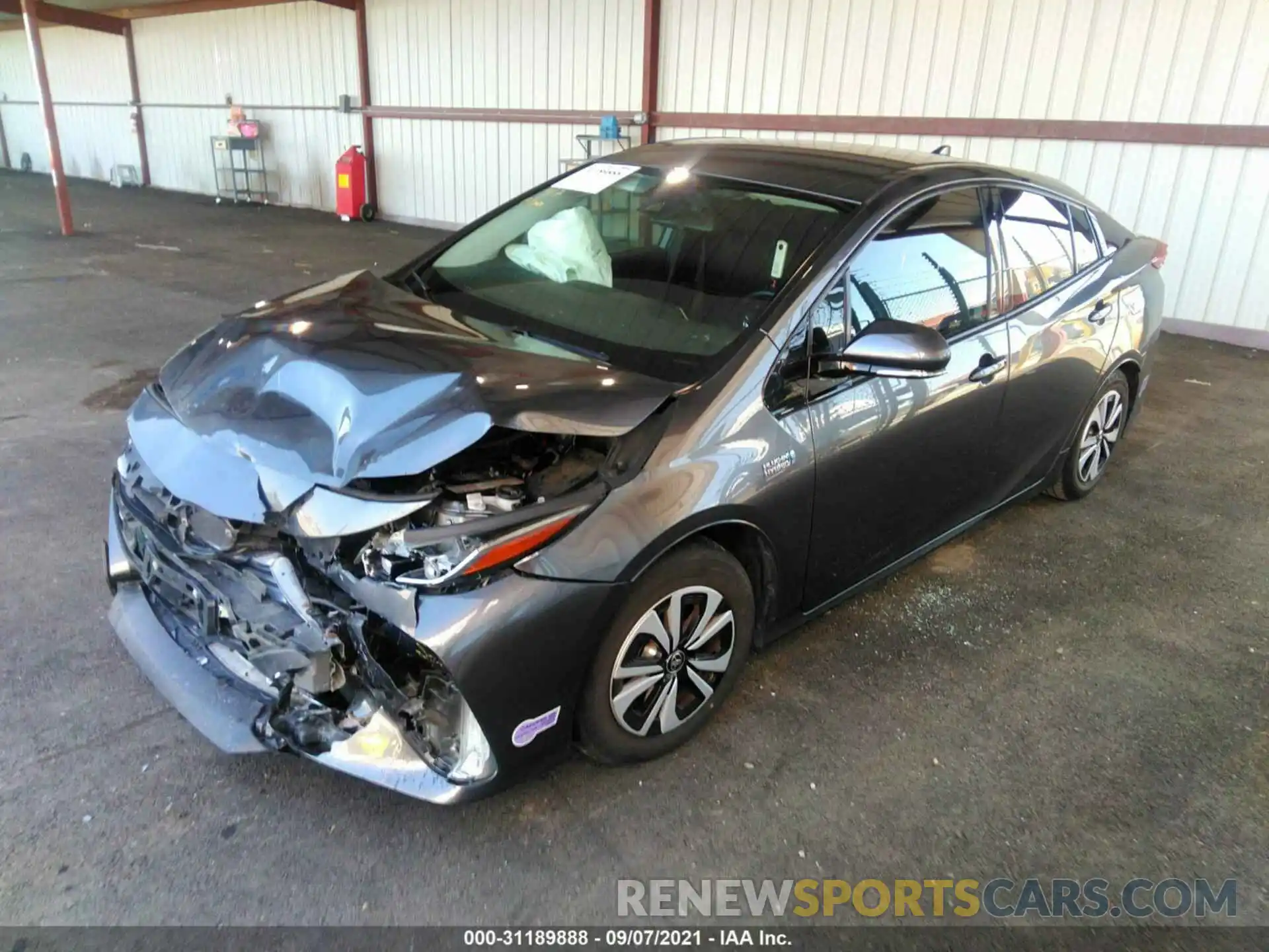 2 Photograph of a damaged car JTDKARFP6K3105657 TOYOTA PRIUS PRIME 2019